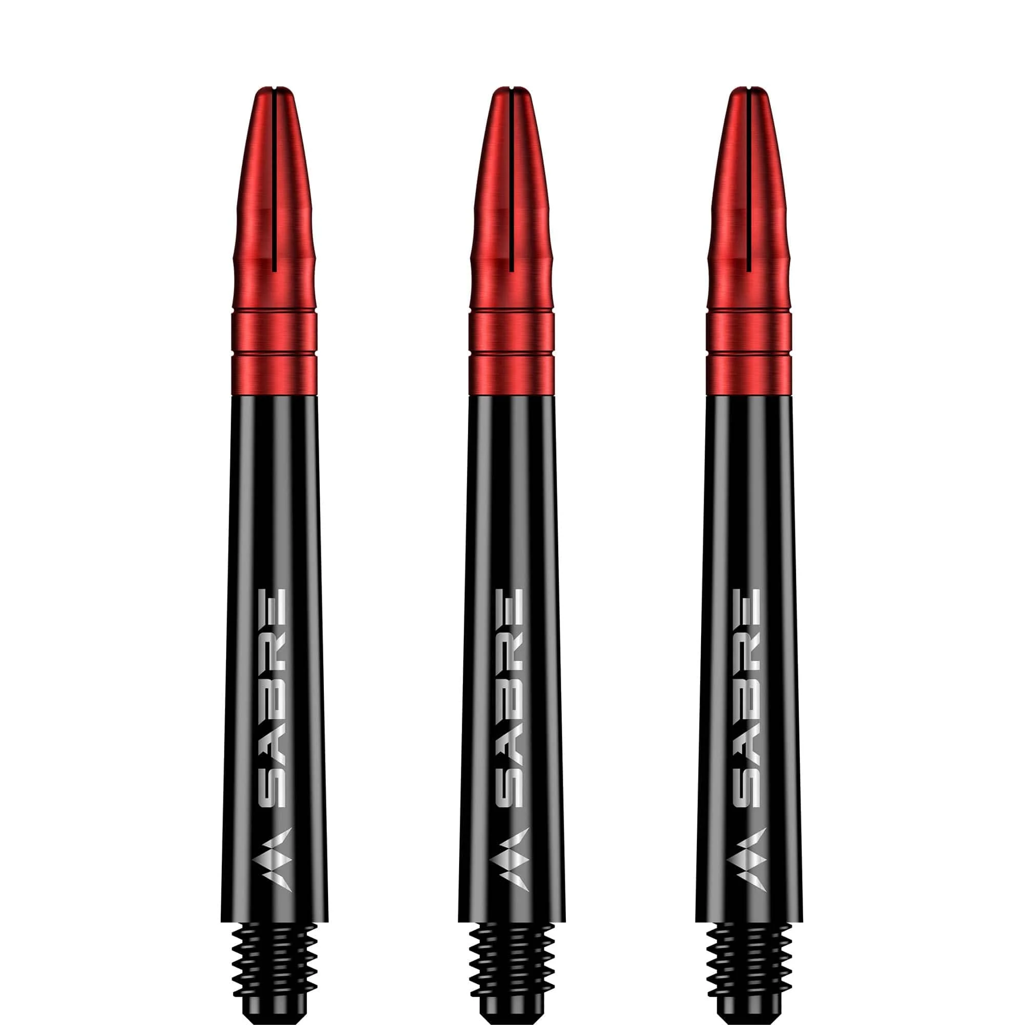*Mission Sabre Shafts - Polycarbonate Dart Stems - Black - Red Top - Image 3