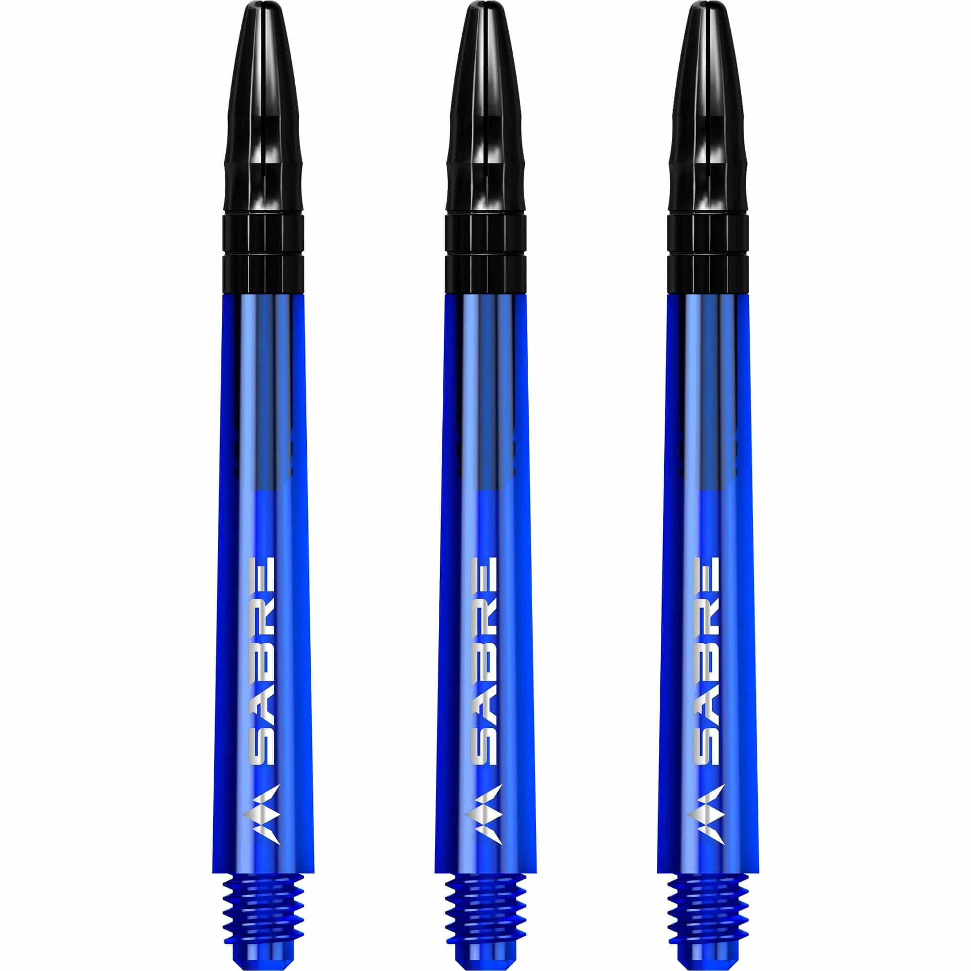 *Mission Sabre Shafts - Polycarbonate Dart Stems - Blue - Black Top - Image 2