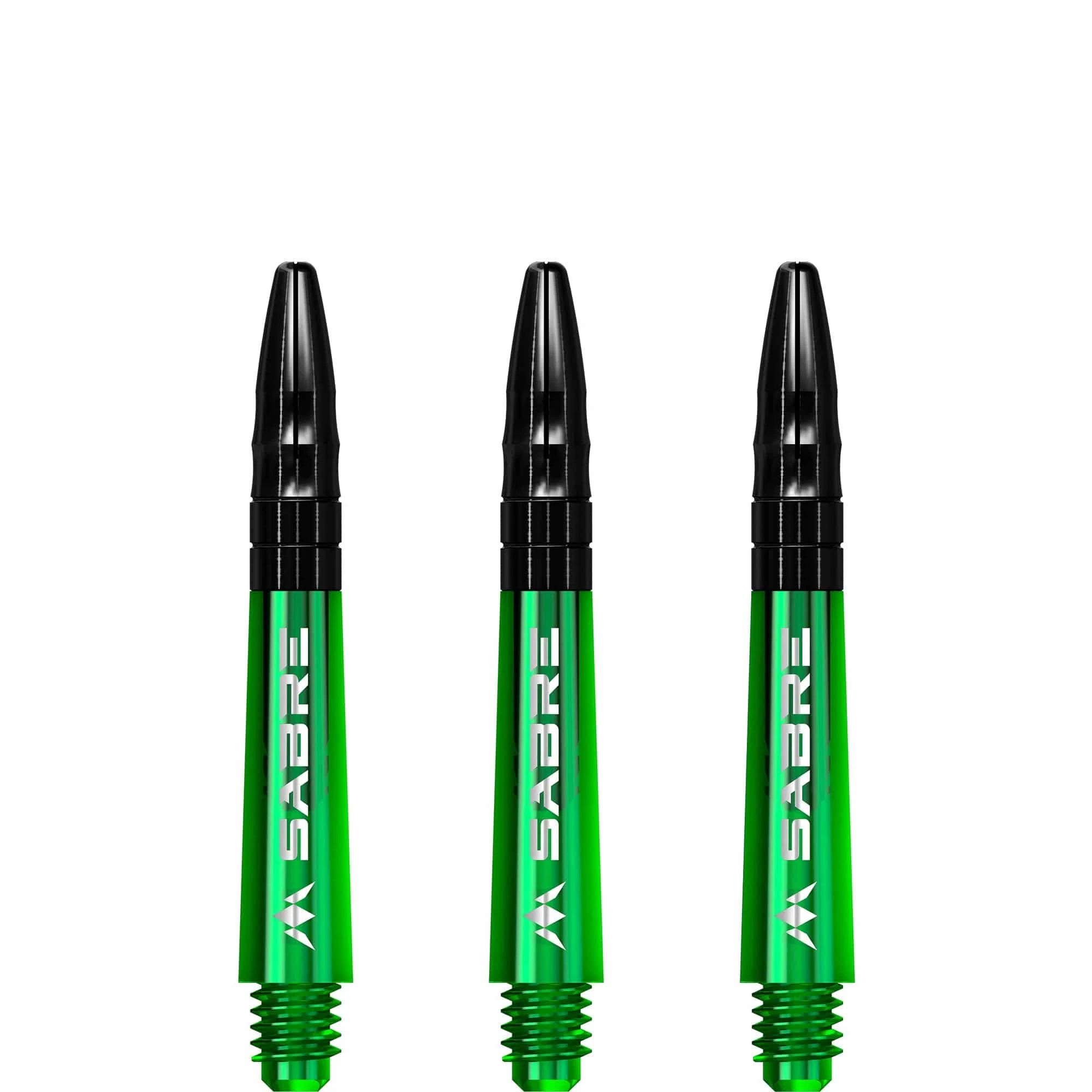 *Mission Sabre Shafts - Polycarbonate Dart Stems - Green - Black Top - Image 5