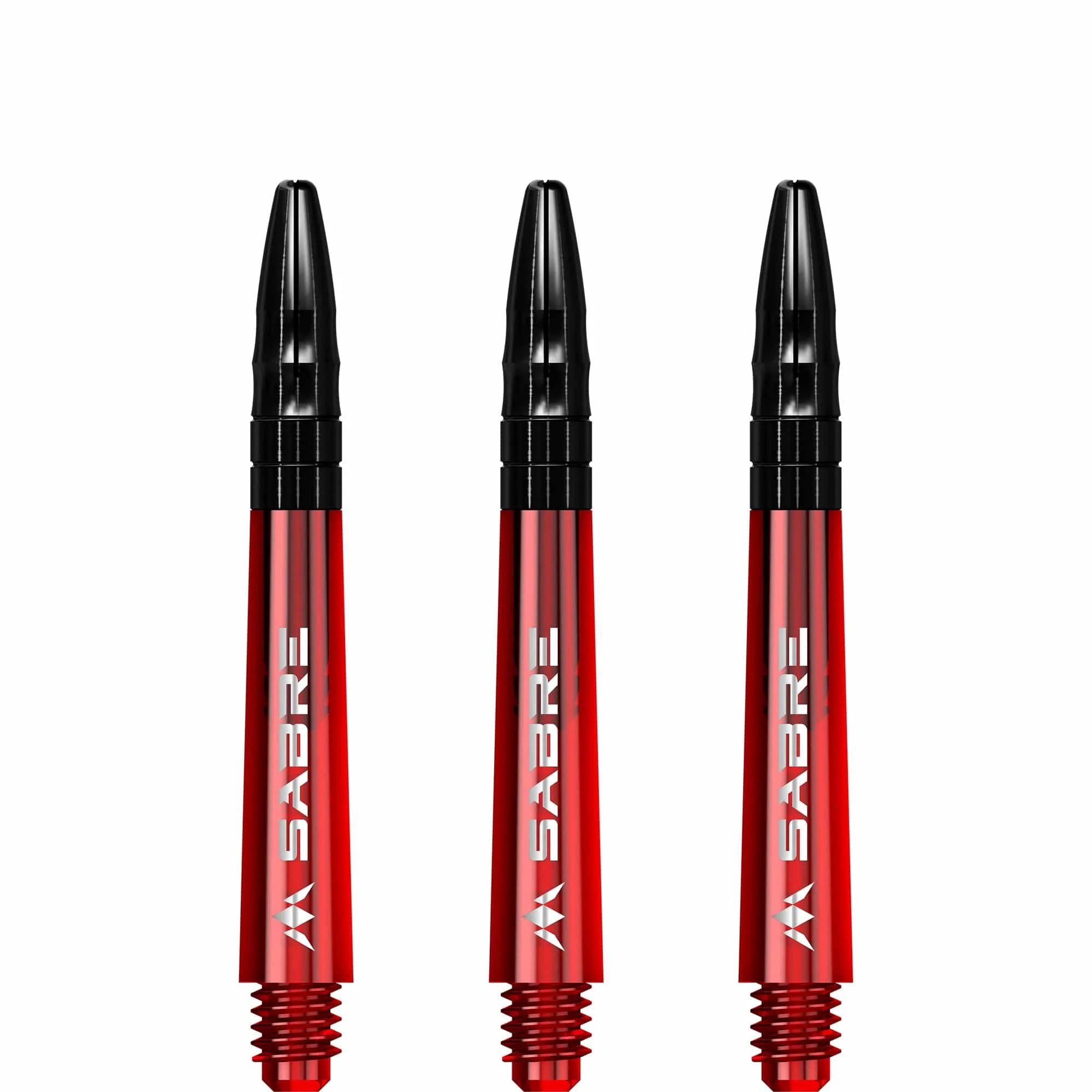 *Mission Sabre Shafts - Polycarbonate Dart Stems - Red - Black Top - Image 4