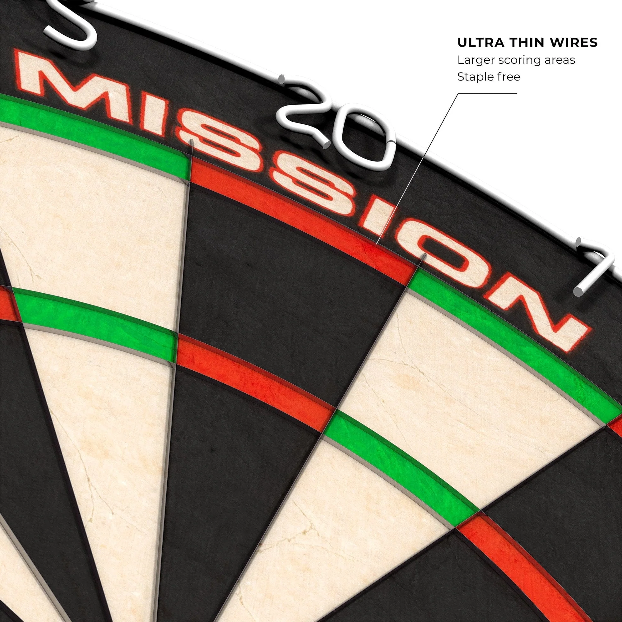 *Mission Samurai II Dartboard - Ultra Thin Wire - Professional Board - Image 6
