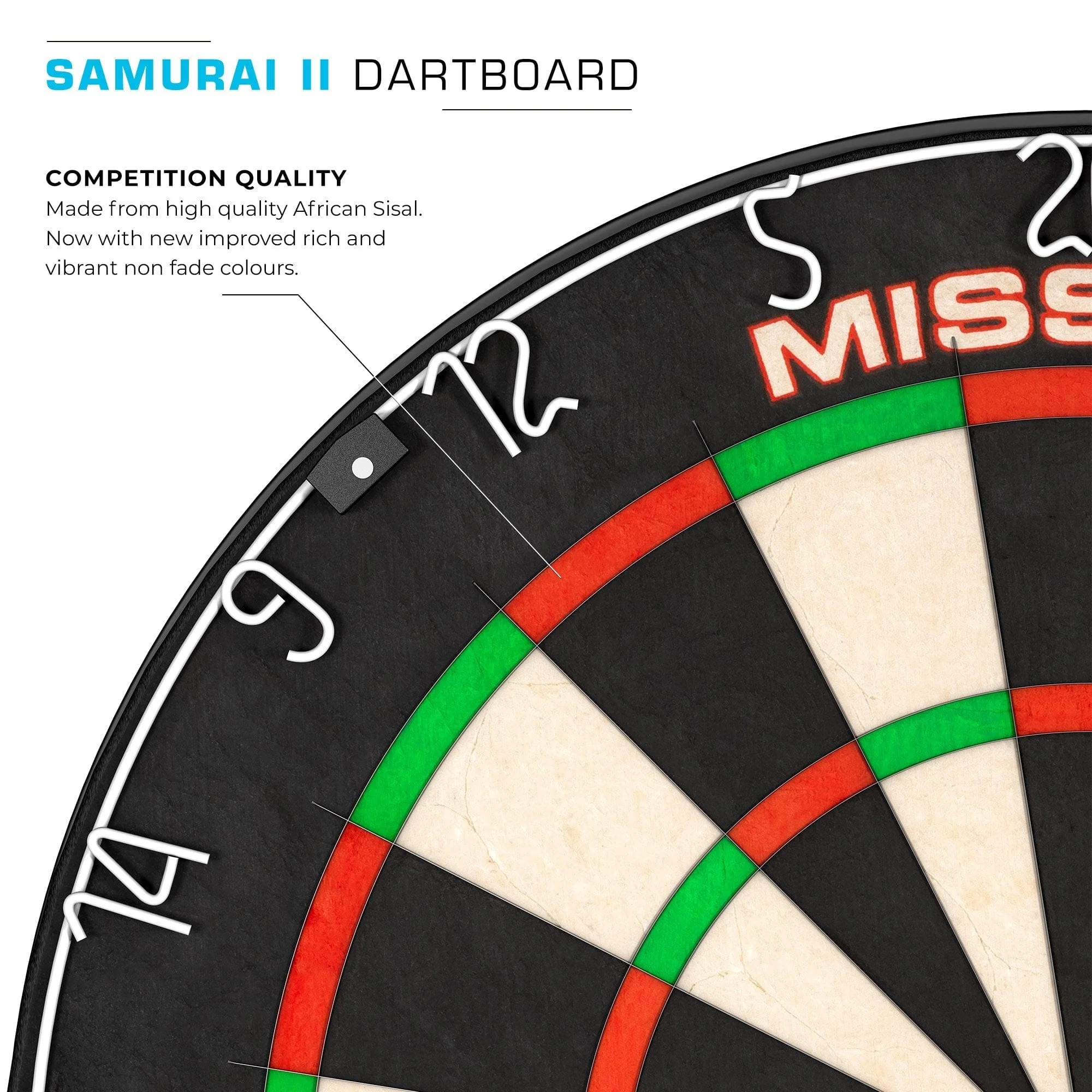 *Mission Samurai II Dartboard - Ultra Thin Wire - Professional Board - Image 7