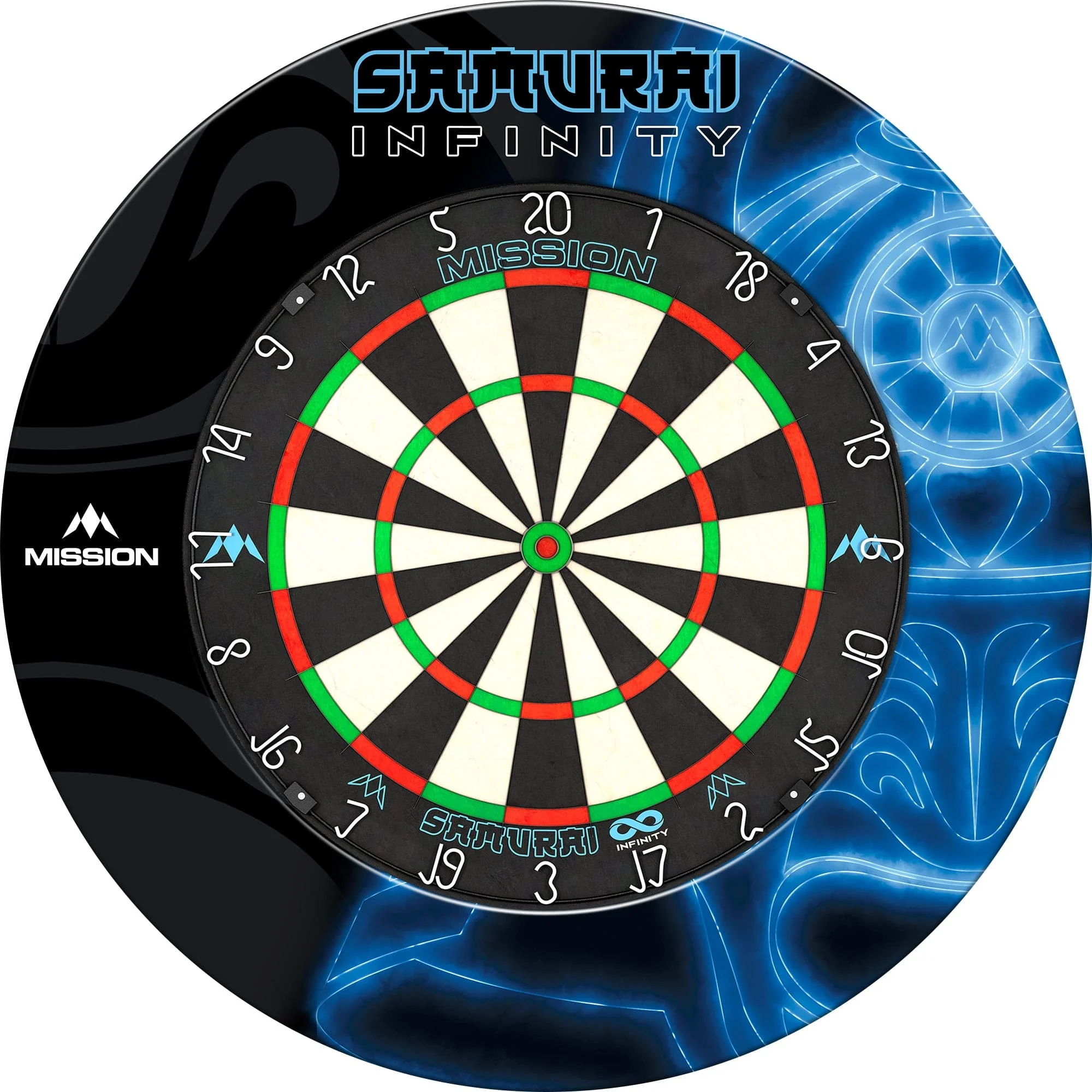 Mission Samurai Infinity Professional Dartboard Surround - Blue - Image 2