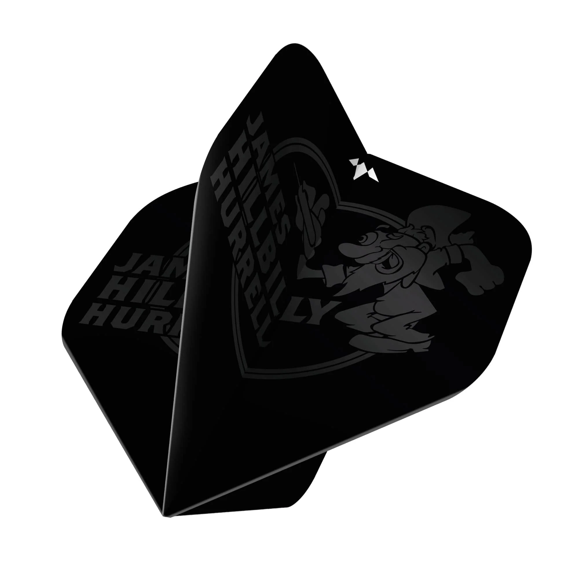 Mission Solo Dart Flights - 100 Micron - No2 - Std - James Hurrell - Black - Hillbilly - Image 6
