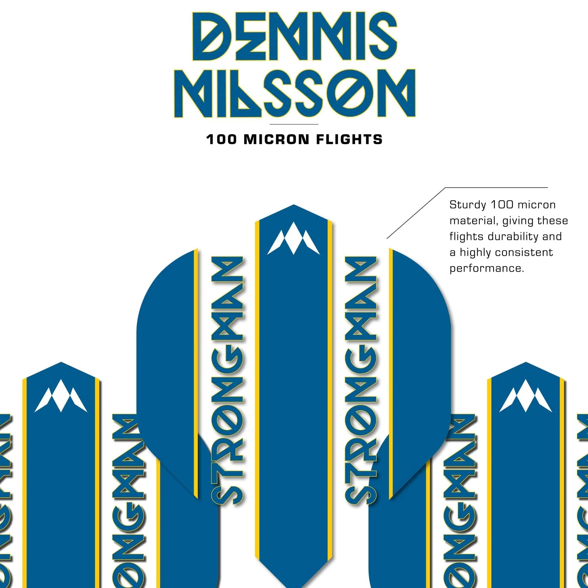 Mission Solo Dart Flights - 100 Micron - Std - No2 - Dennis Nilsson - Image 3