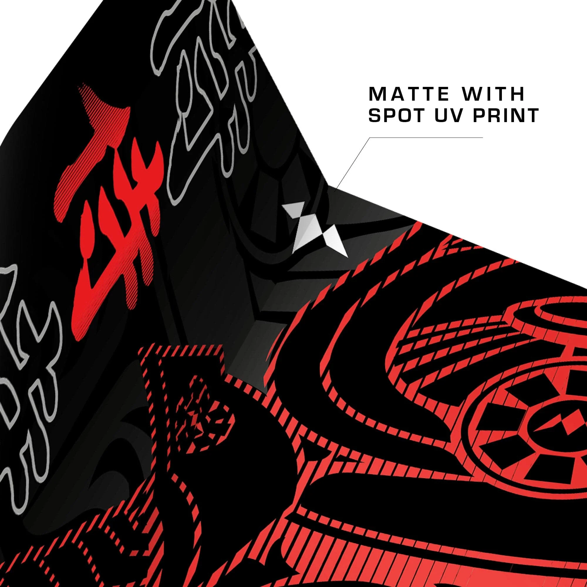 Mission Solo Dart Flights - Std - No2 - Samurai II - Red - Image 4