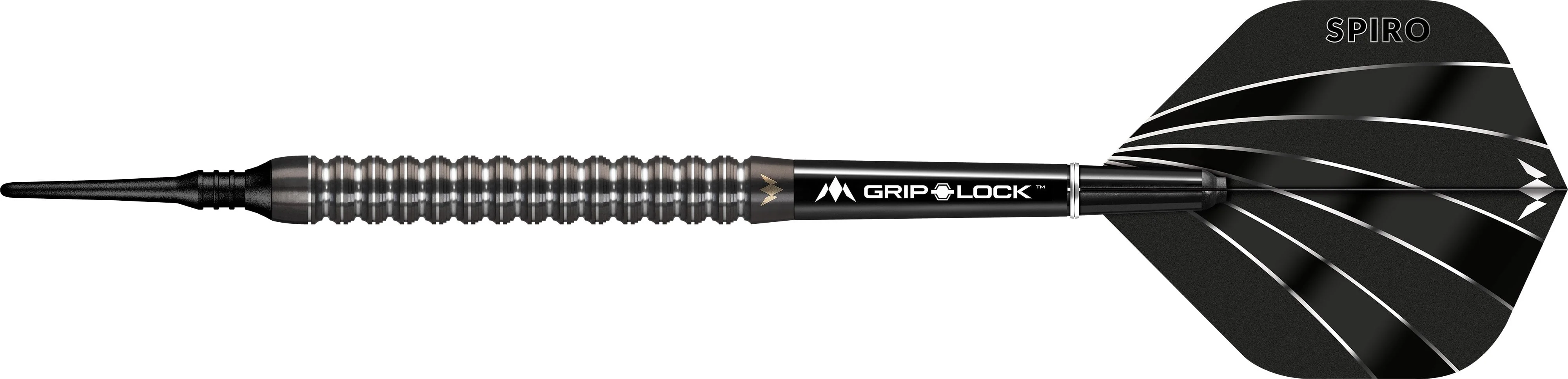 Mission Spiro Darts - Soft Tip - Graphite PVD - M1 - Black - Image 2