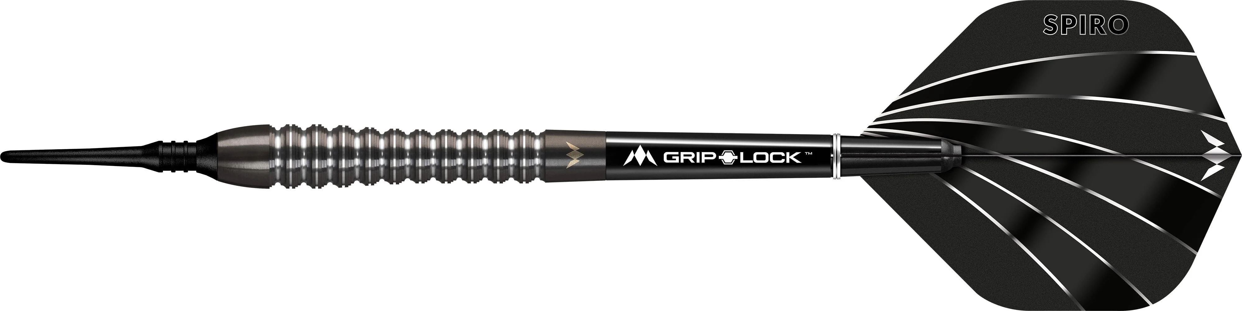 Mission Spiro Darts - Soft Tip - Graphite PVD - M2 - Black - Image 2