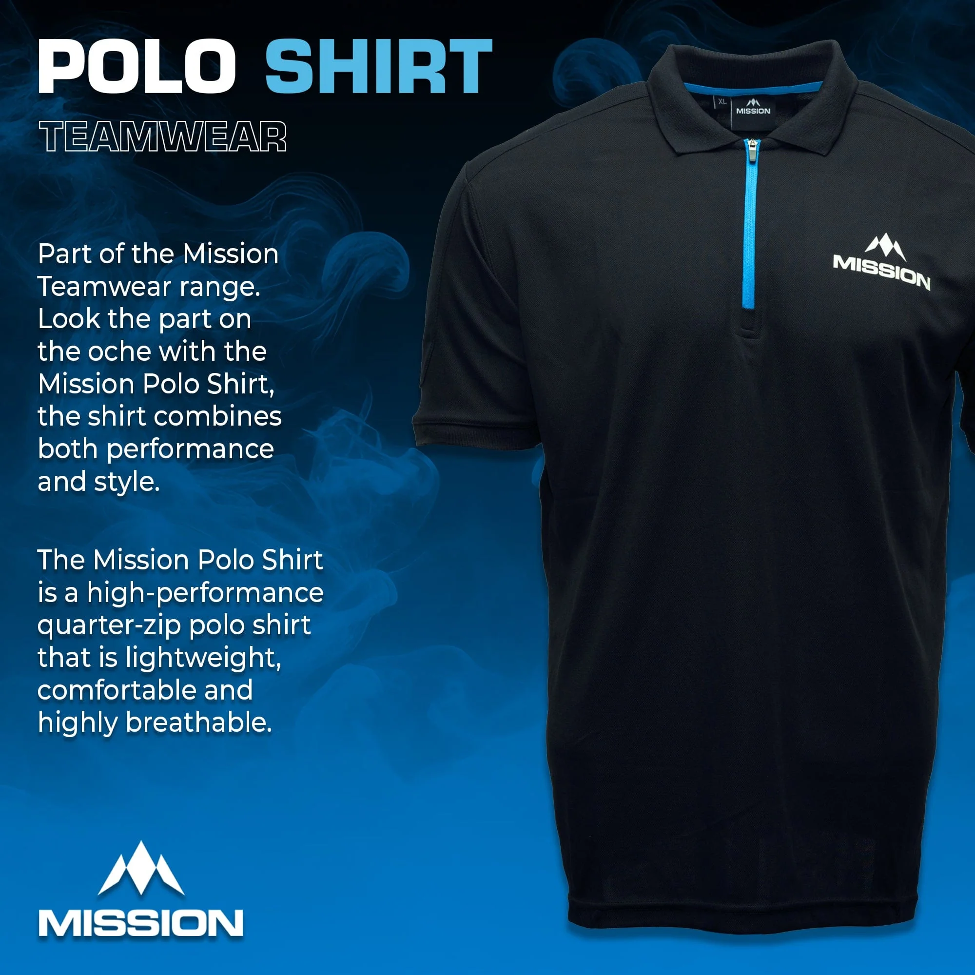 Mission Teamwear - Polo Shirt - Black - Adult - Image 3