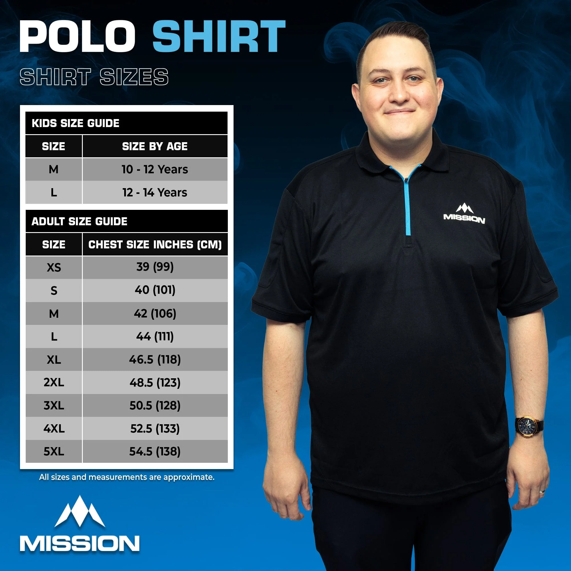 Mission Teamwear - Polo Shirt - Black - Adult - Image 6