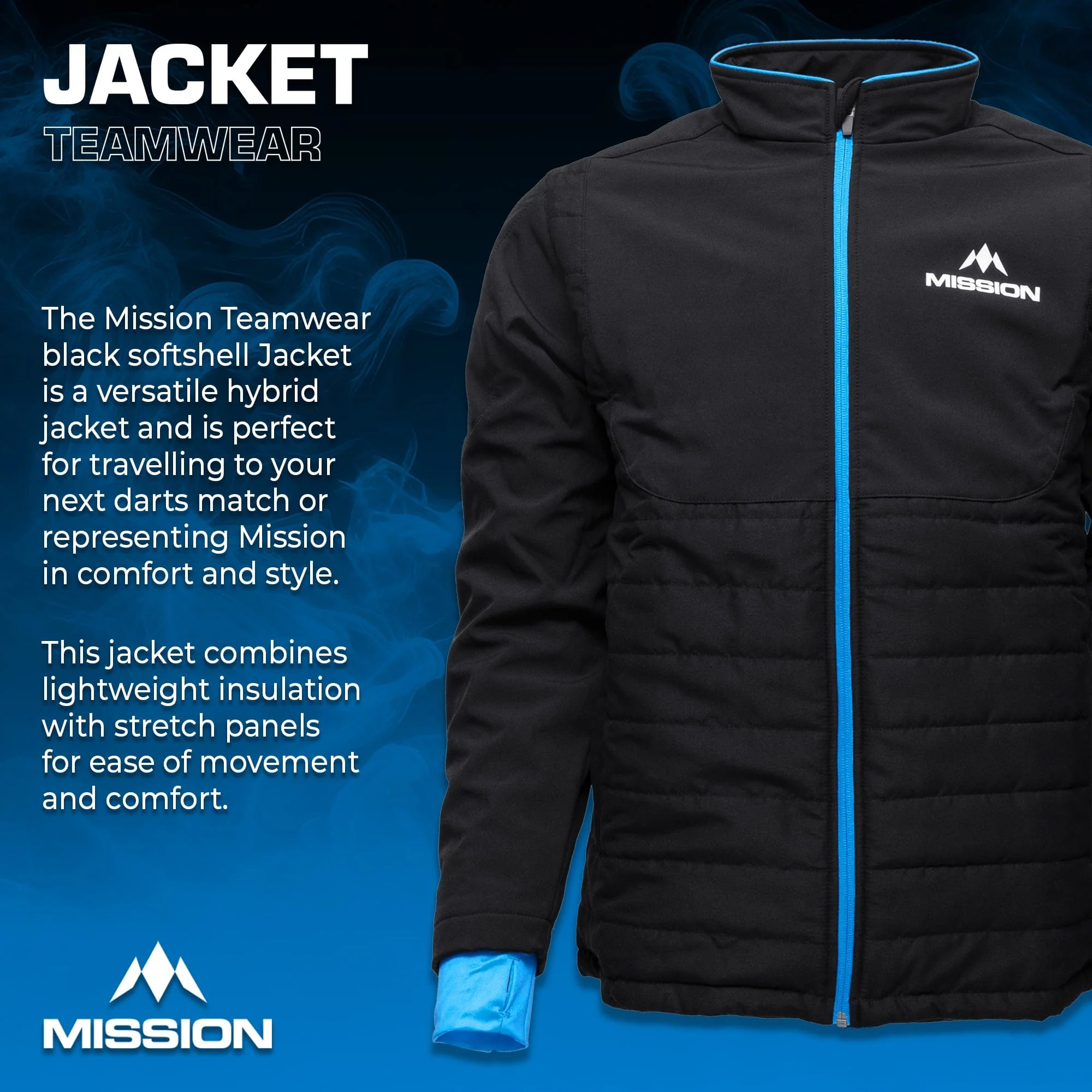 Mission Teamwear - Softshell Jacket - Black - Kids - Image 3