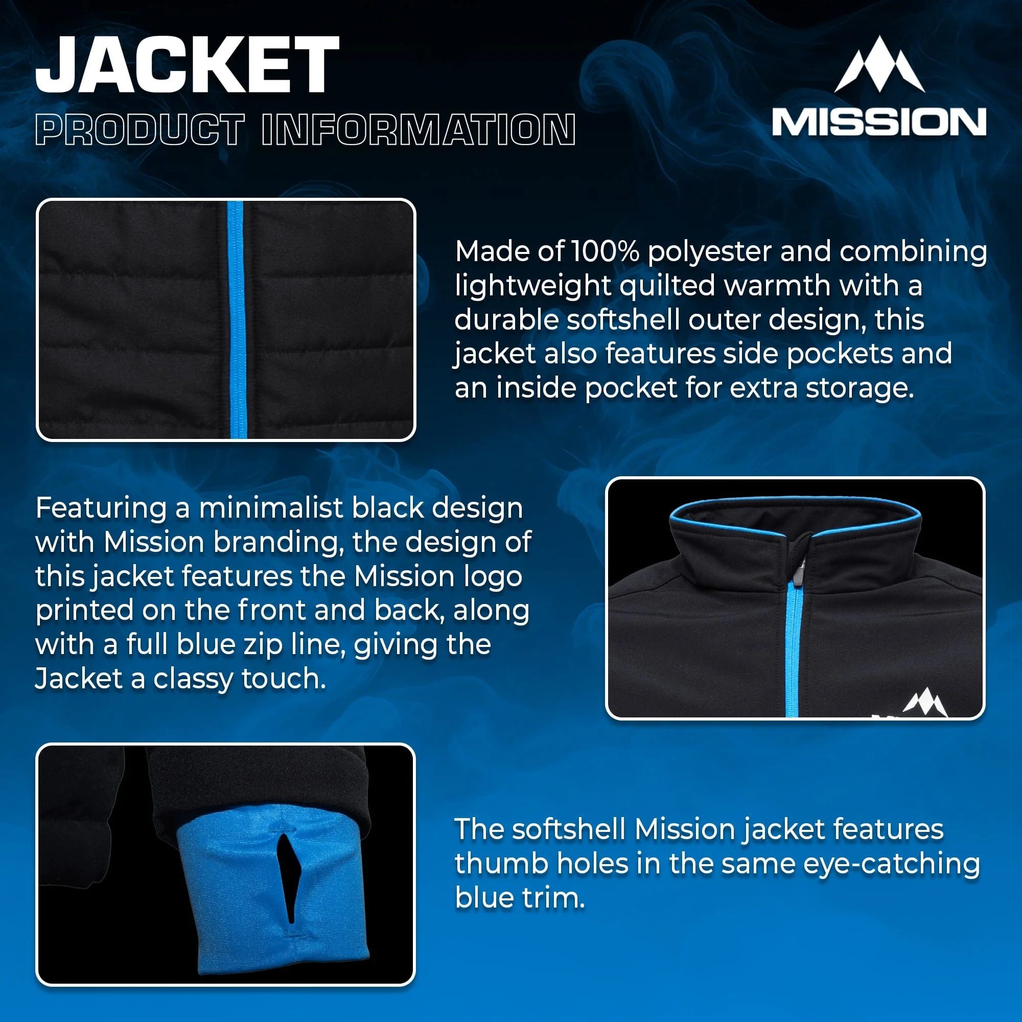 Mission Teamwear - Softshell Jacket - Black - Kids - Image 5