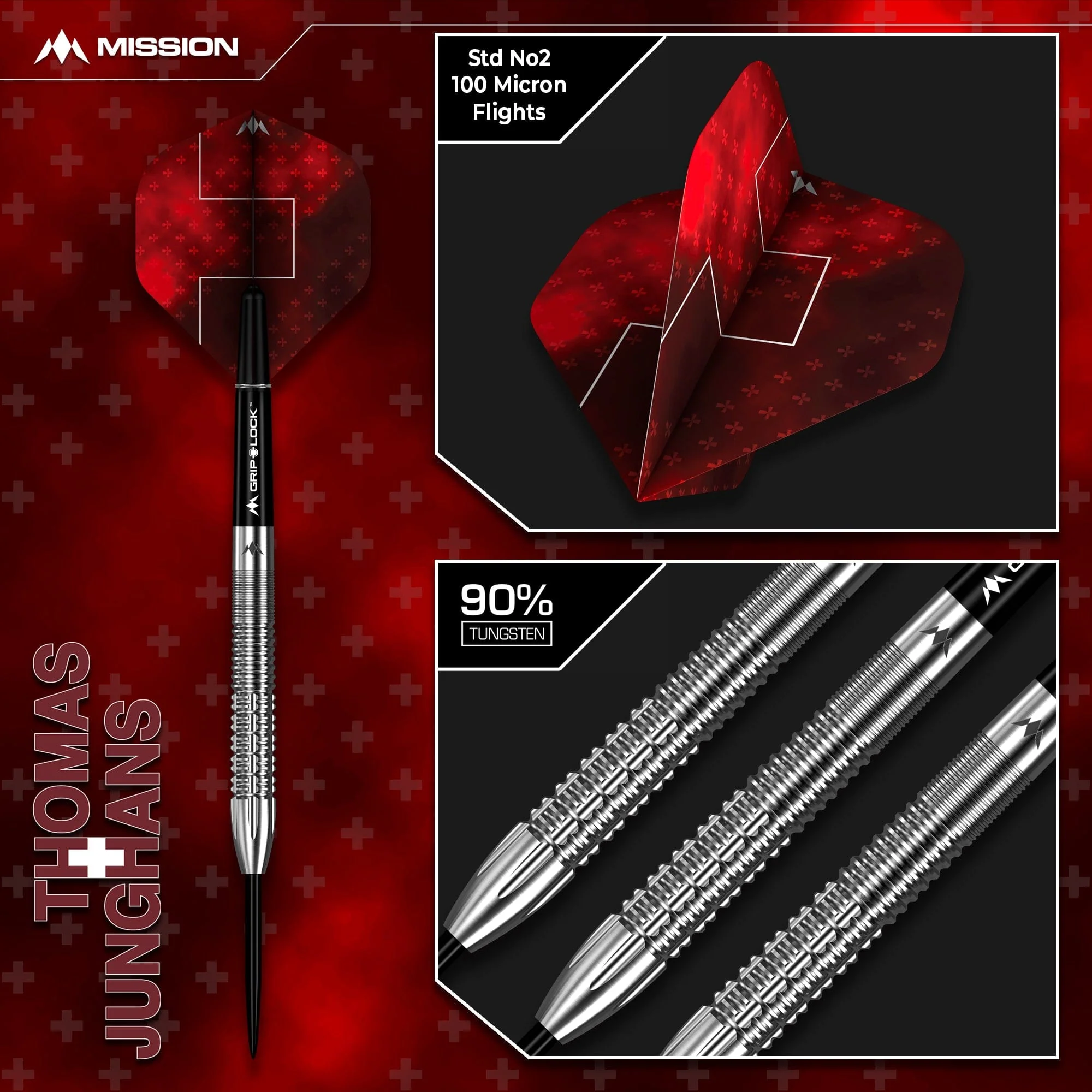 Mission Thomas Junghans Darts - Steel Tip - 90% Tungsten - Image 5