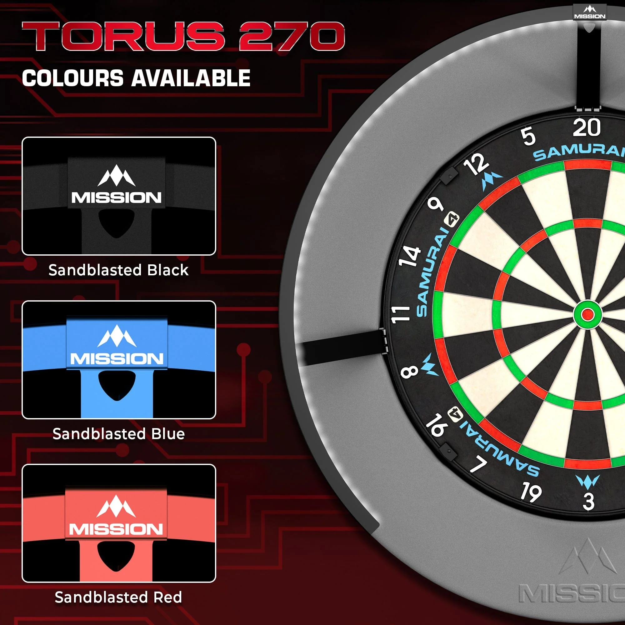 Mission Torus 270 - Dartboard Lighting - USB-C - Image 2