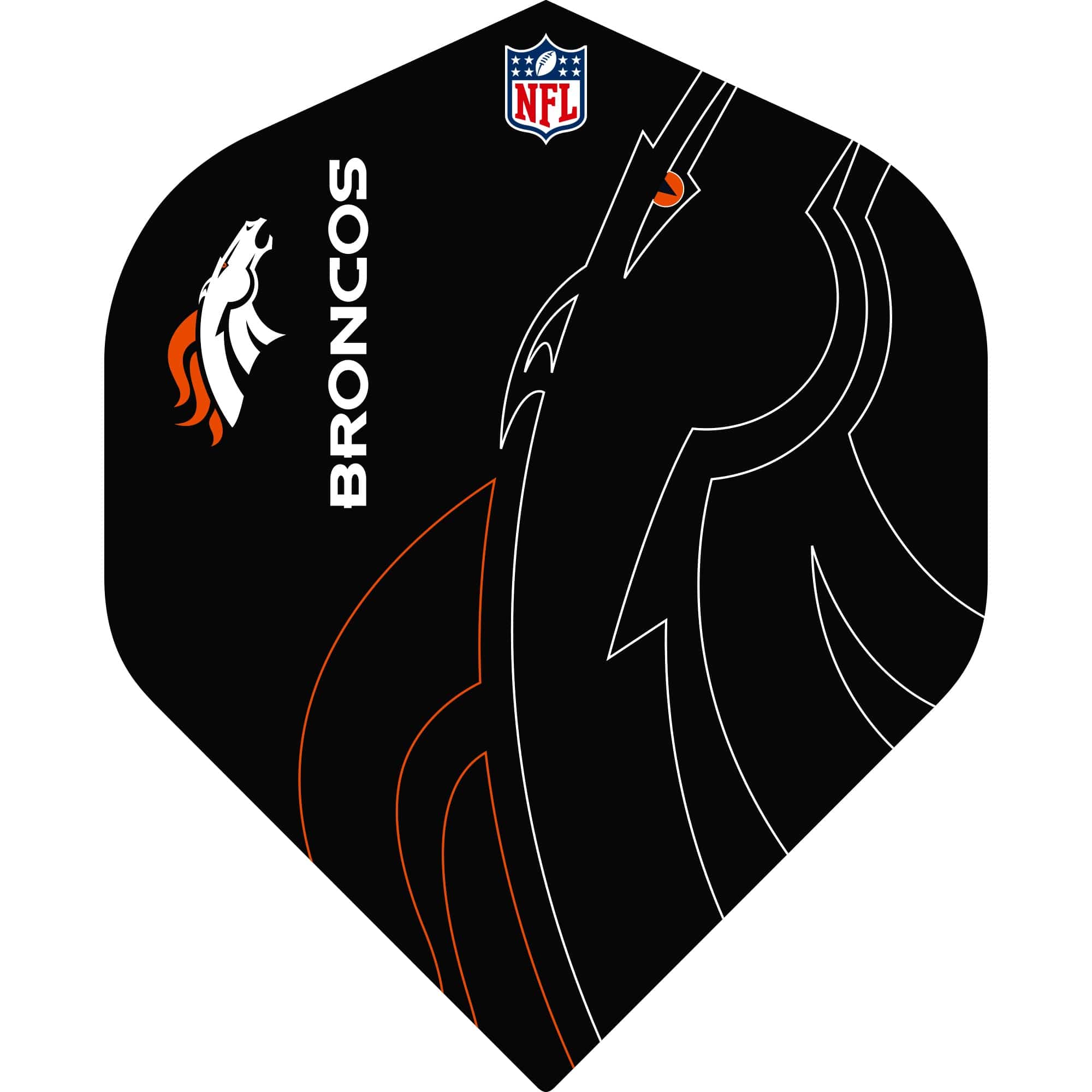 *NFL - Dart Flights - Official Licensed - No2 - Std - Denver Broncos