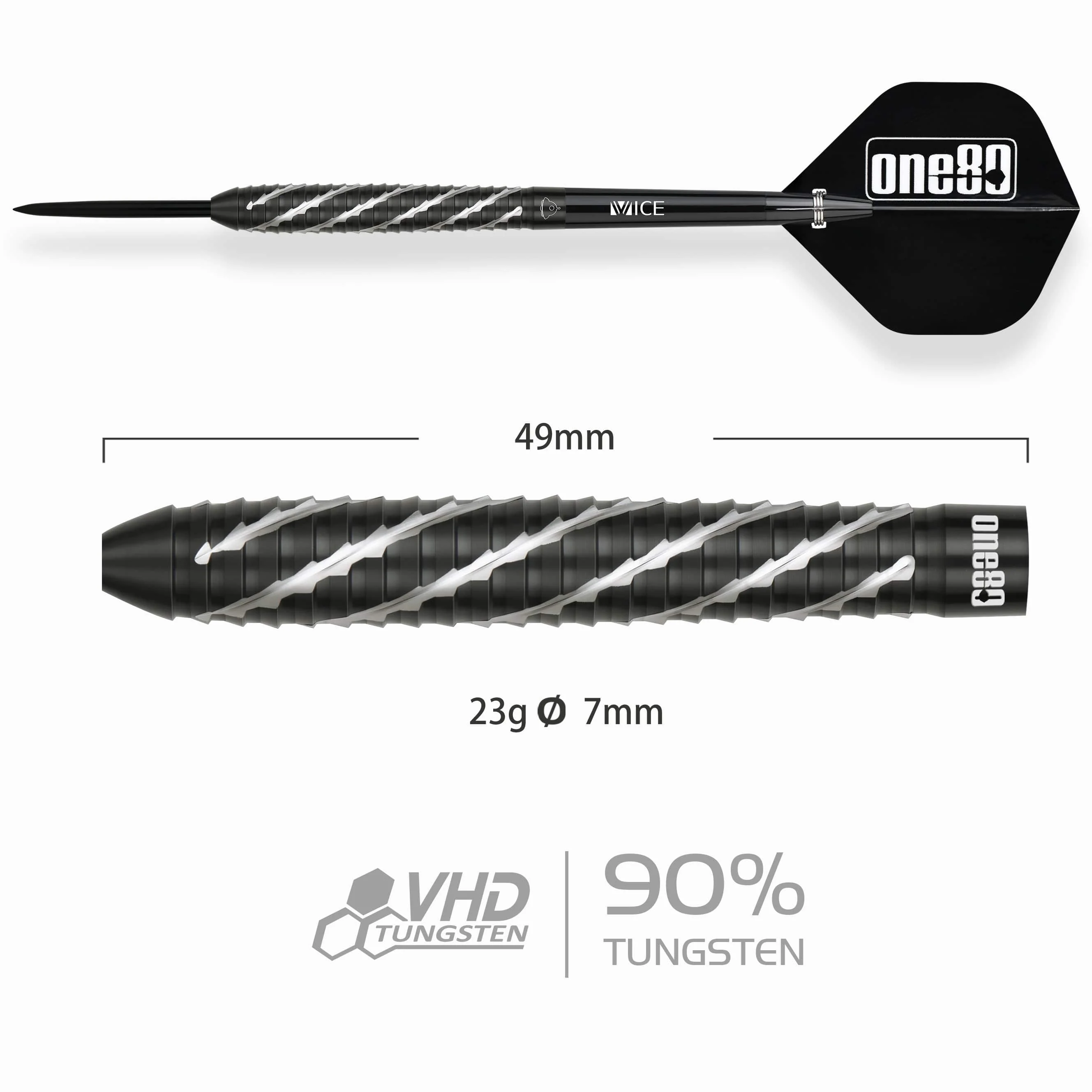 One80 Akari Tanahara Darts - Steel Tip - 90% Tungsten - V2 - Image 2