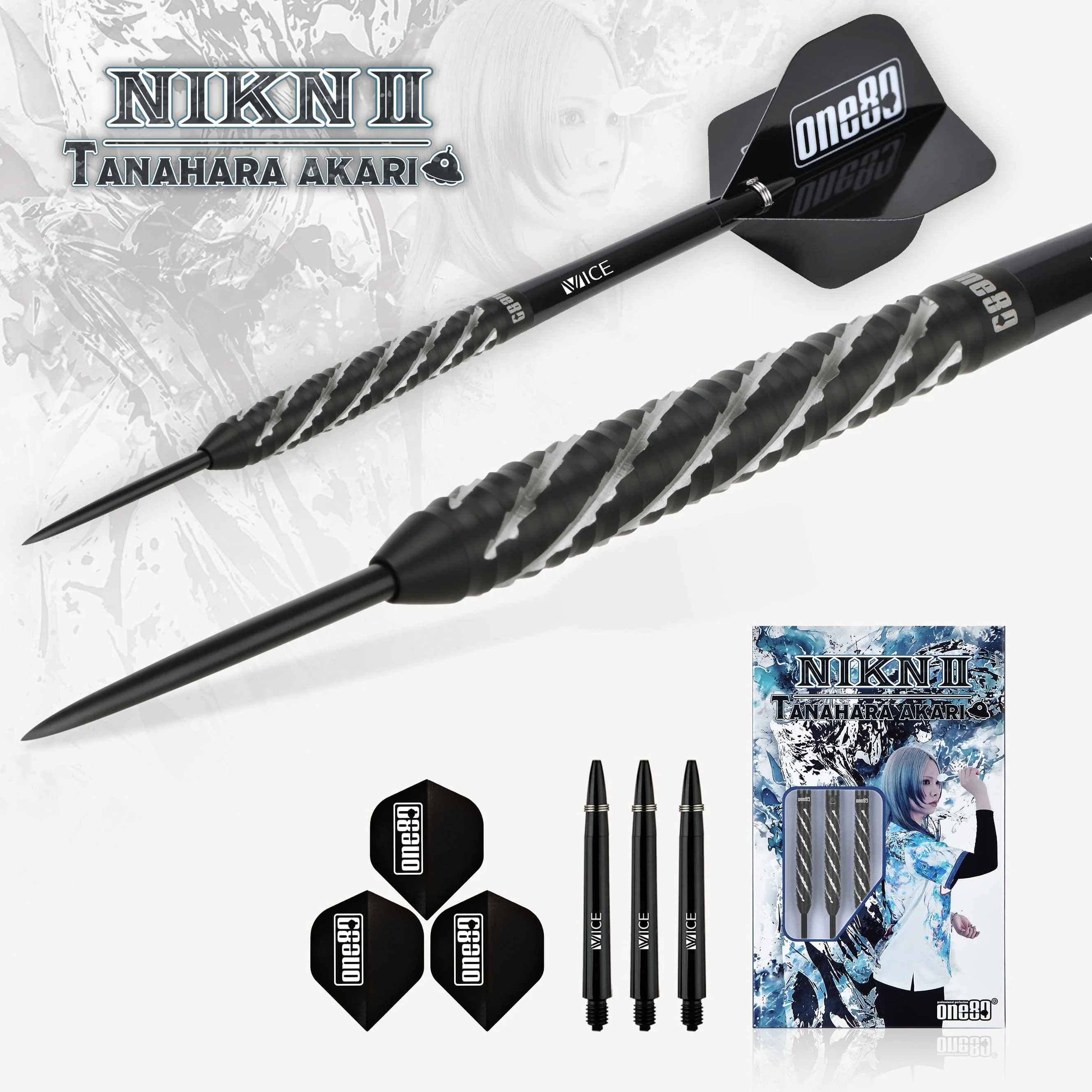 One80 Akari Tanahara Darts - Steel Tip - 90% Tungsten - V2 - Image 3