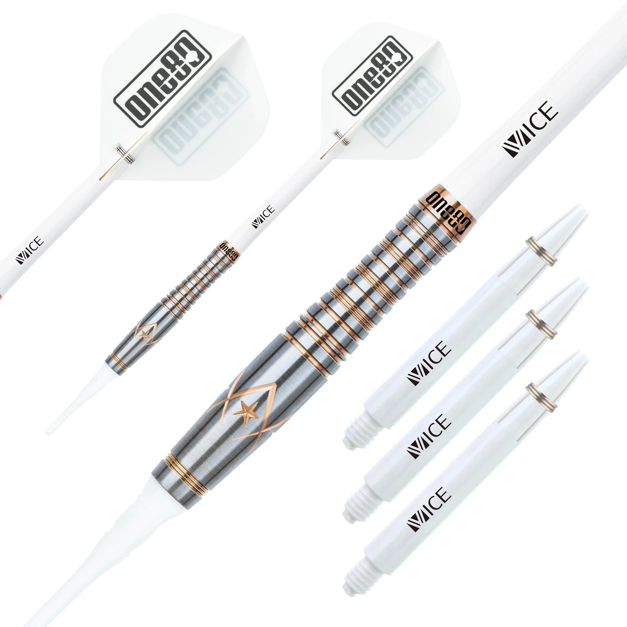 One80 Alice Law Stone Darts - Soft Tip - V2 - Bronze Star - Image 2