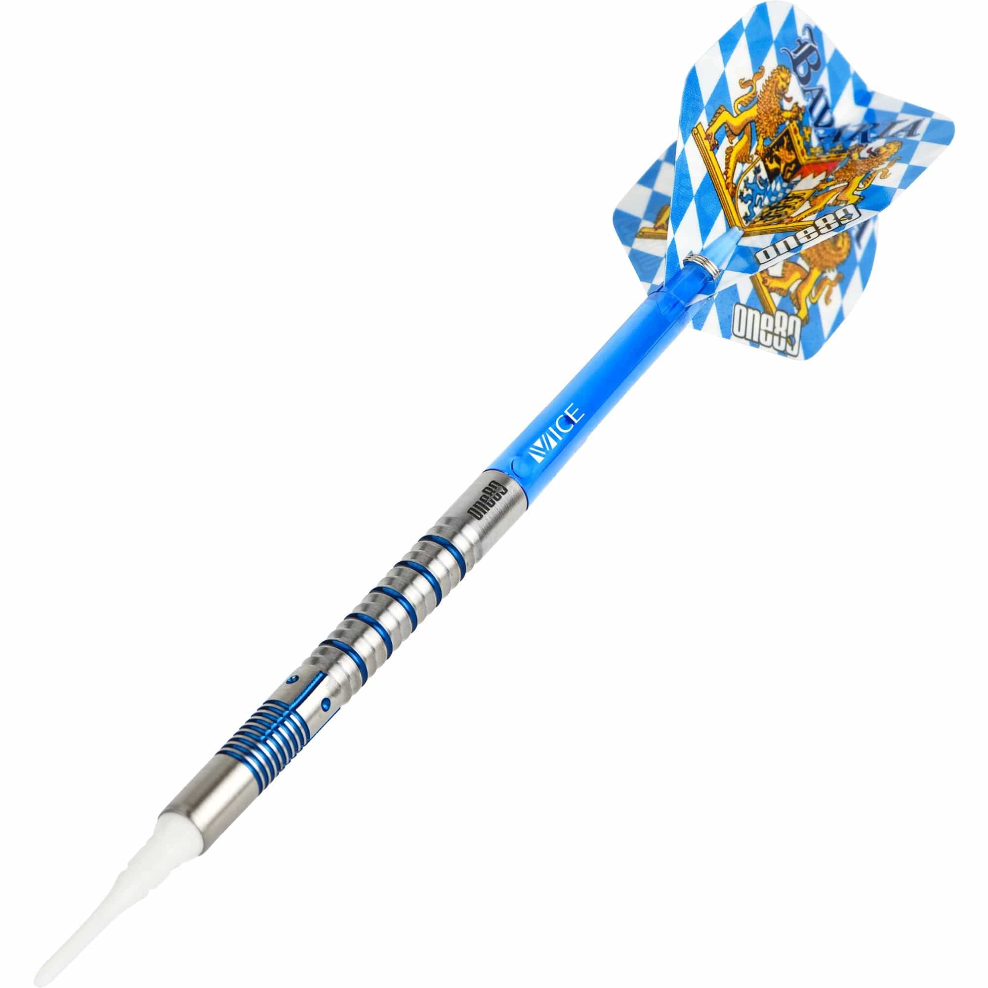 One80 Bavaria Ultra Long Darts - Soft Tip - S03 - Blue - Image 5