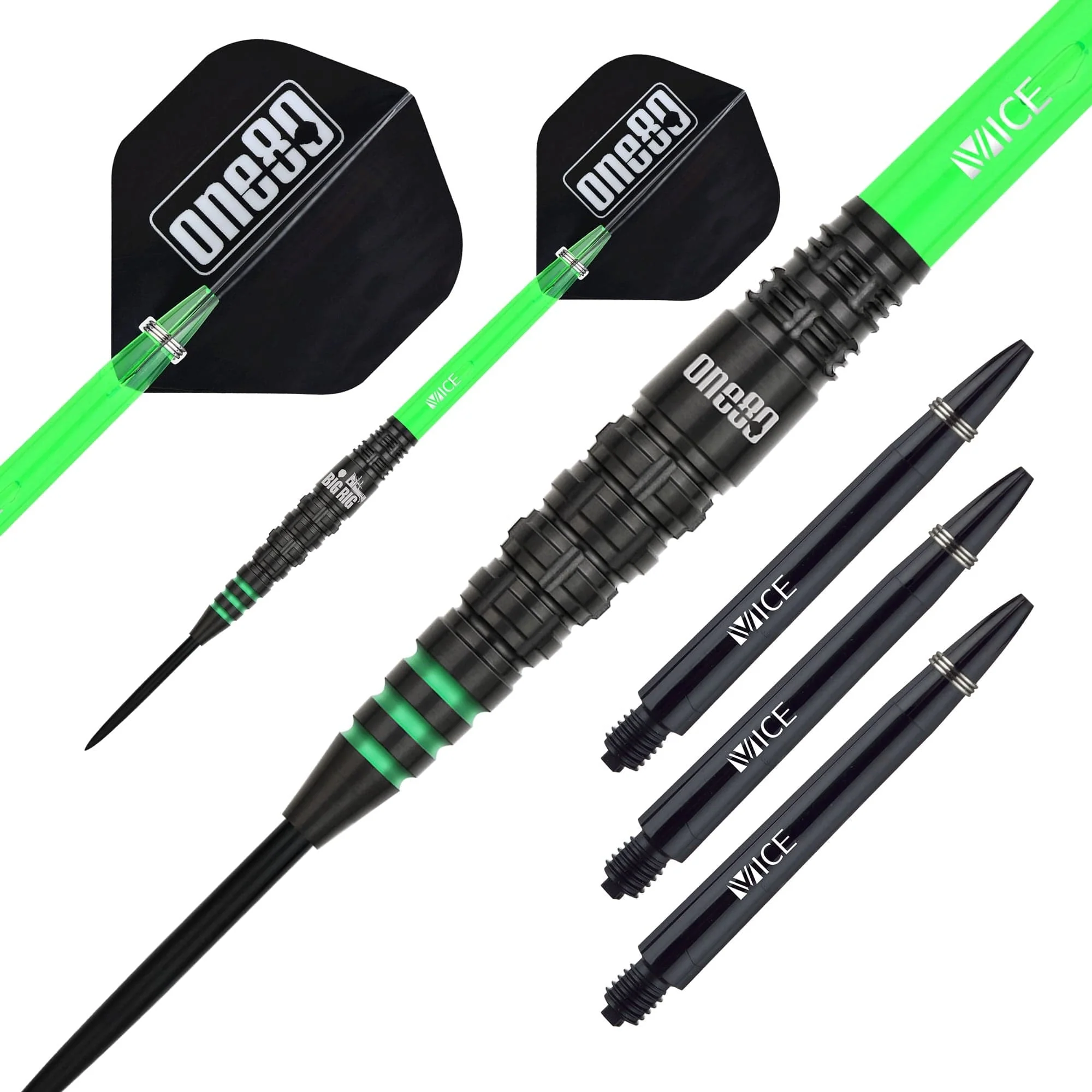 One80 Ben Robb V2 Darts - Steel Tip - Big Rig - Black - Image 2