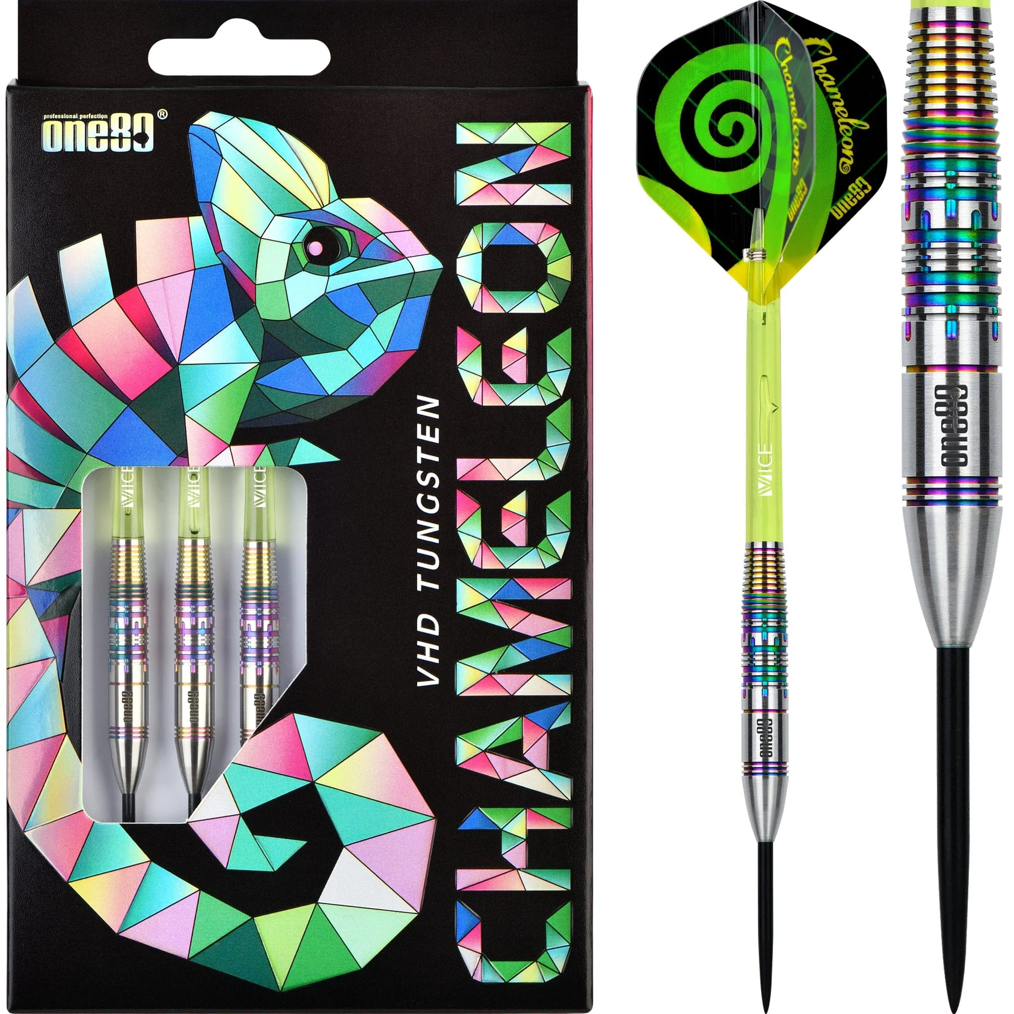 One80 Chameleon Darts - Steel Tip - Peridot