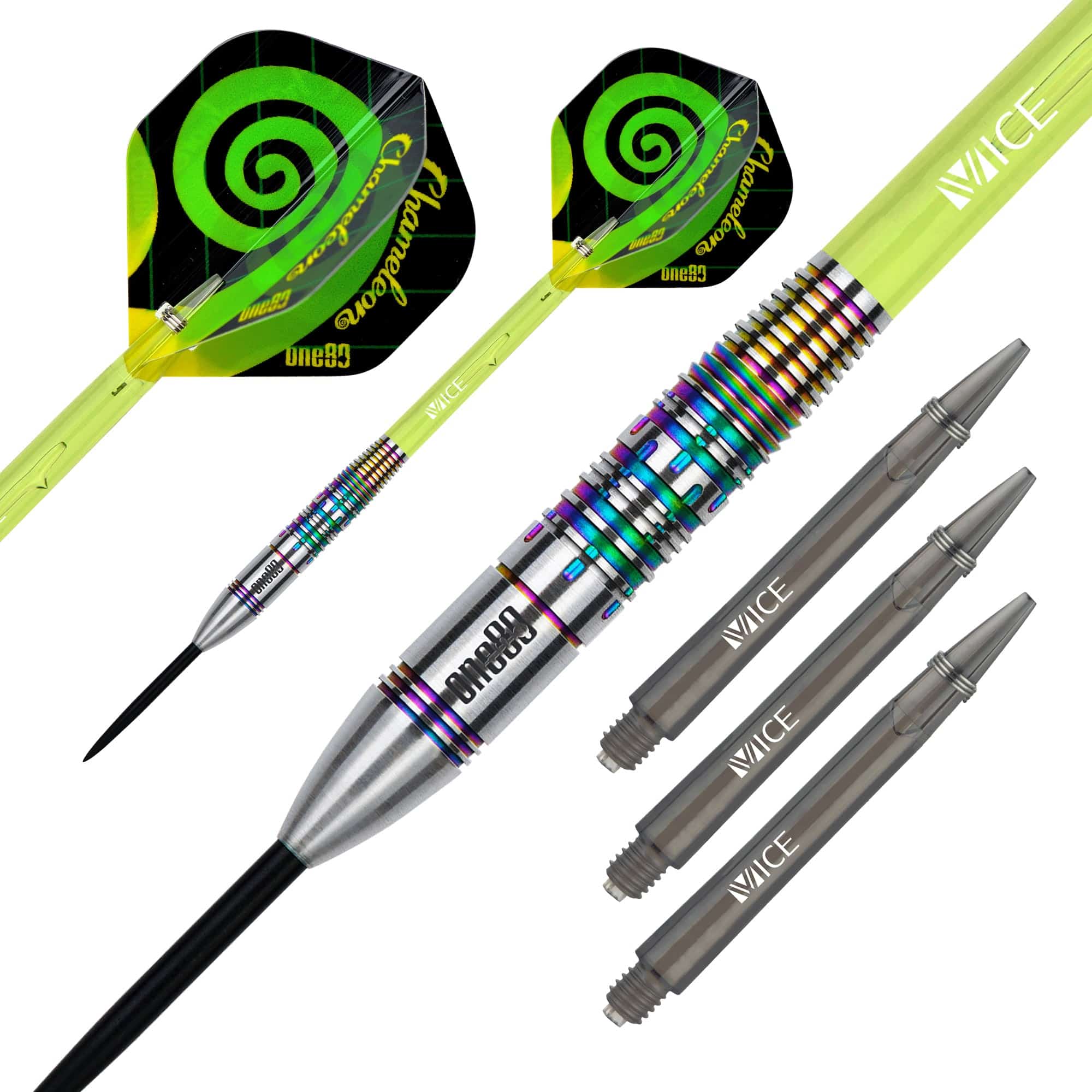 One80 Chameleon Darts - Steel Tip - Peridot - Image 2