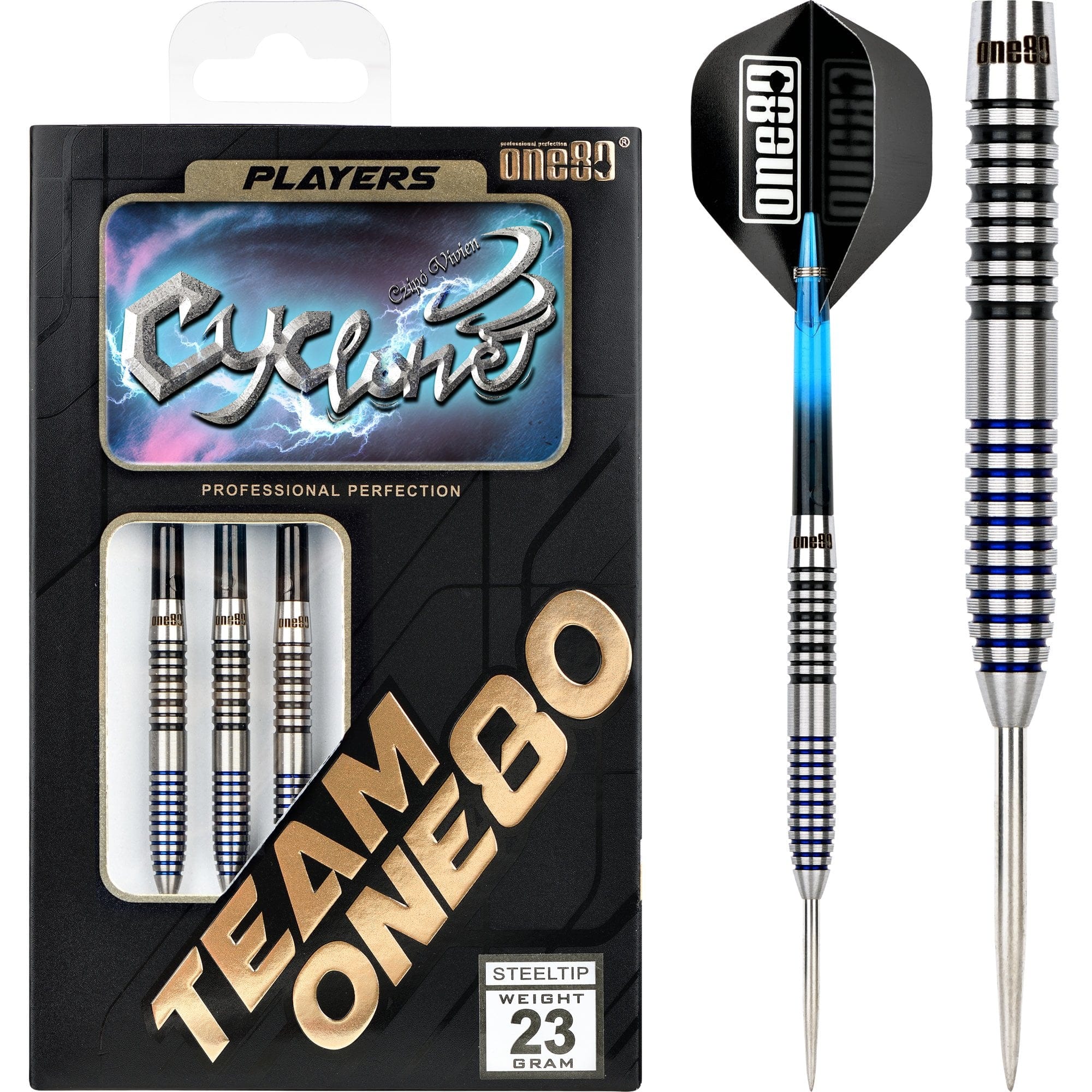 One80 Czipo Vivien Darts - Steel Tip - Cyclone - 23g