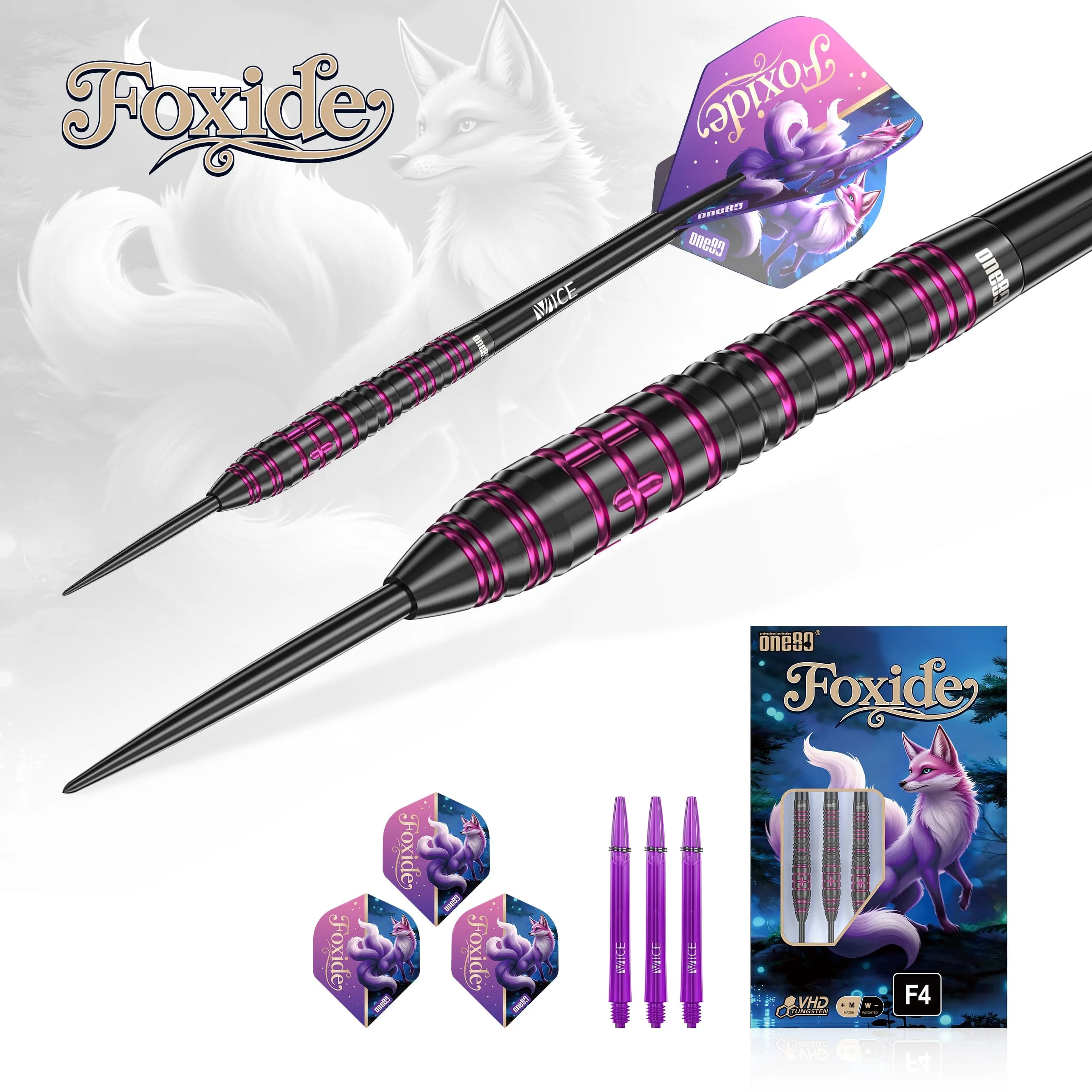 One80 Foxide Darts - Steel Tip - 90% Tungsten - F4 - Image 3