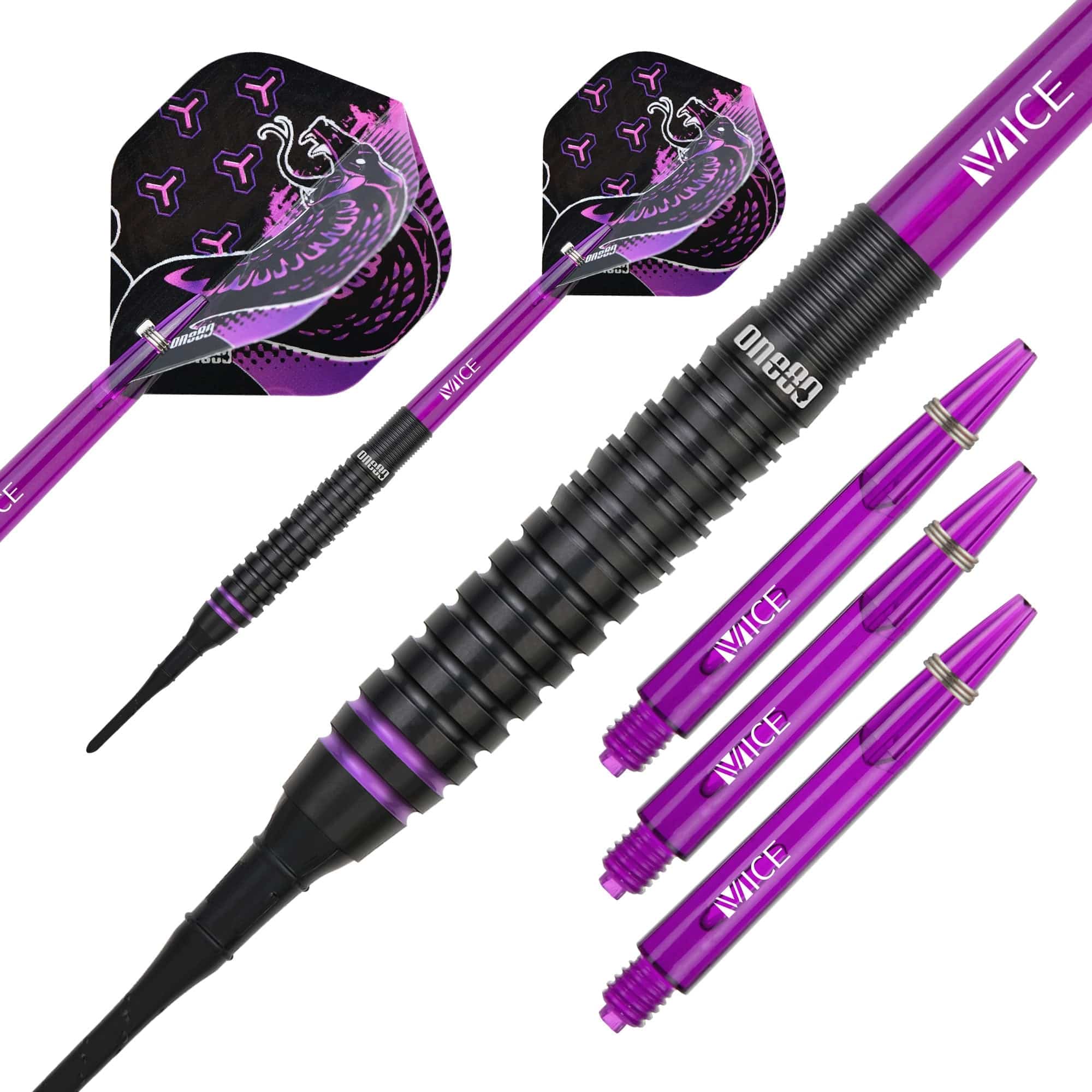 One80 Jelle Klaasen HD Darts - Soft Tip - The Cobra - Black - Image 2