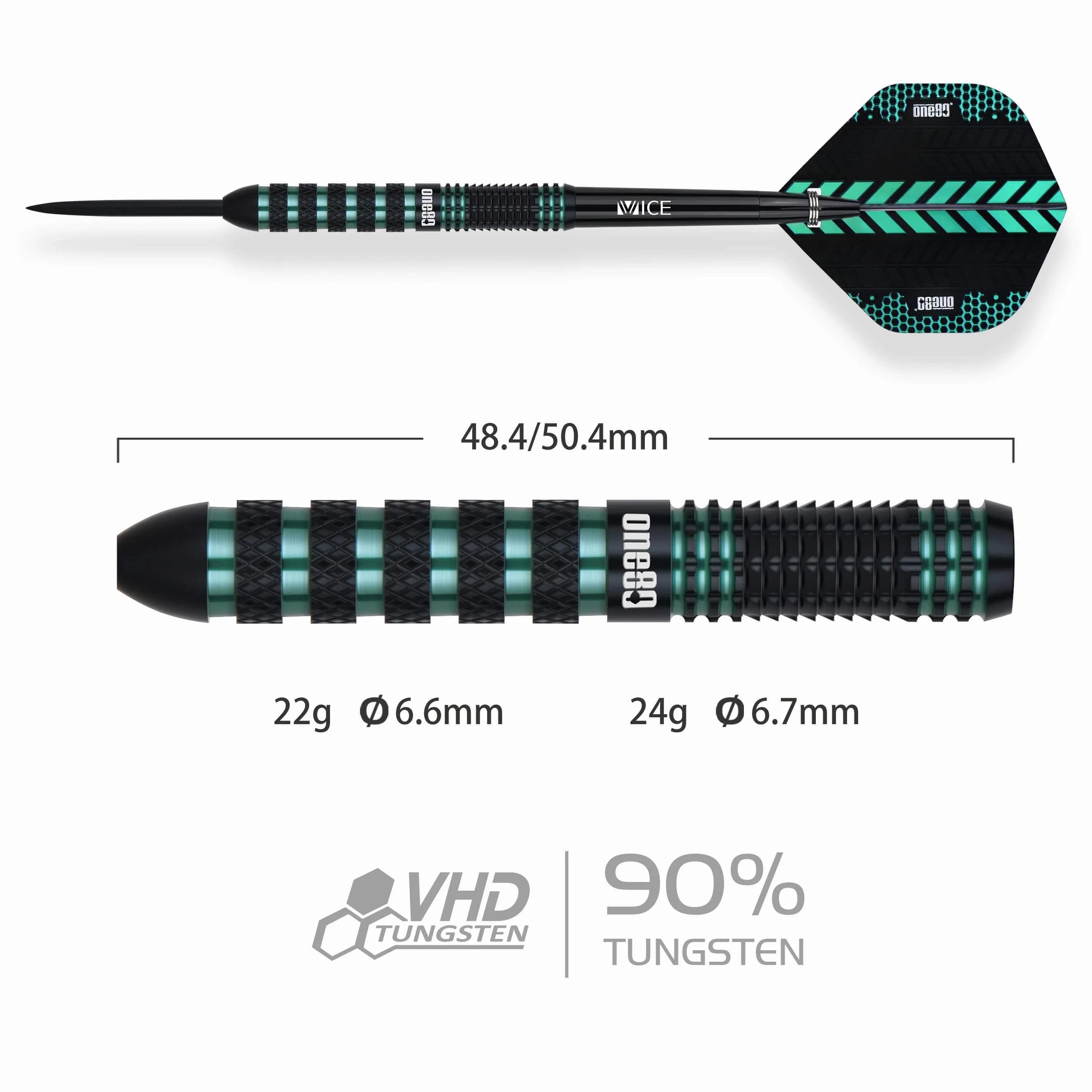 One80 Jesus Noguera Perea Darts - Steel Tip - 90% Tungsten - Image 2