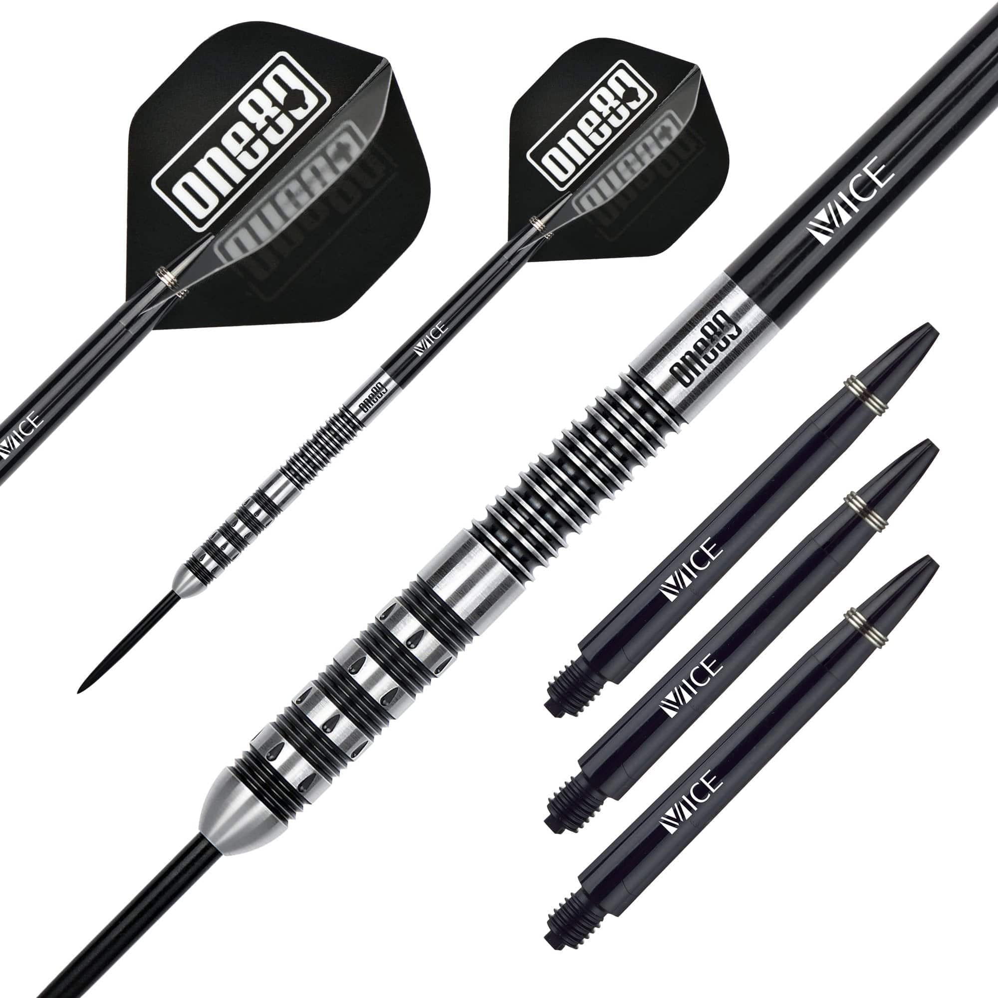 One80 Jim Long Darts - Steel Tip - V2 - Black Ring - 23g - Image 2