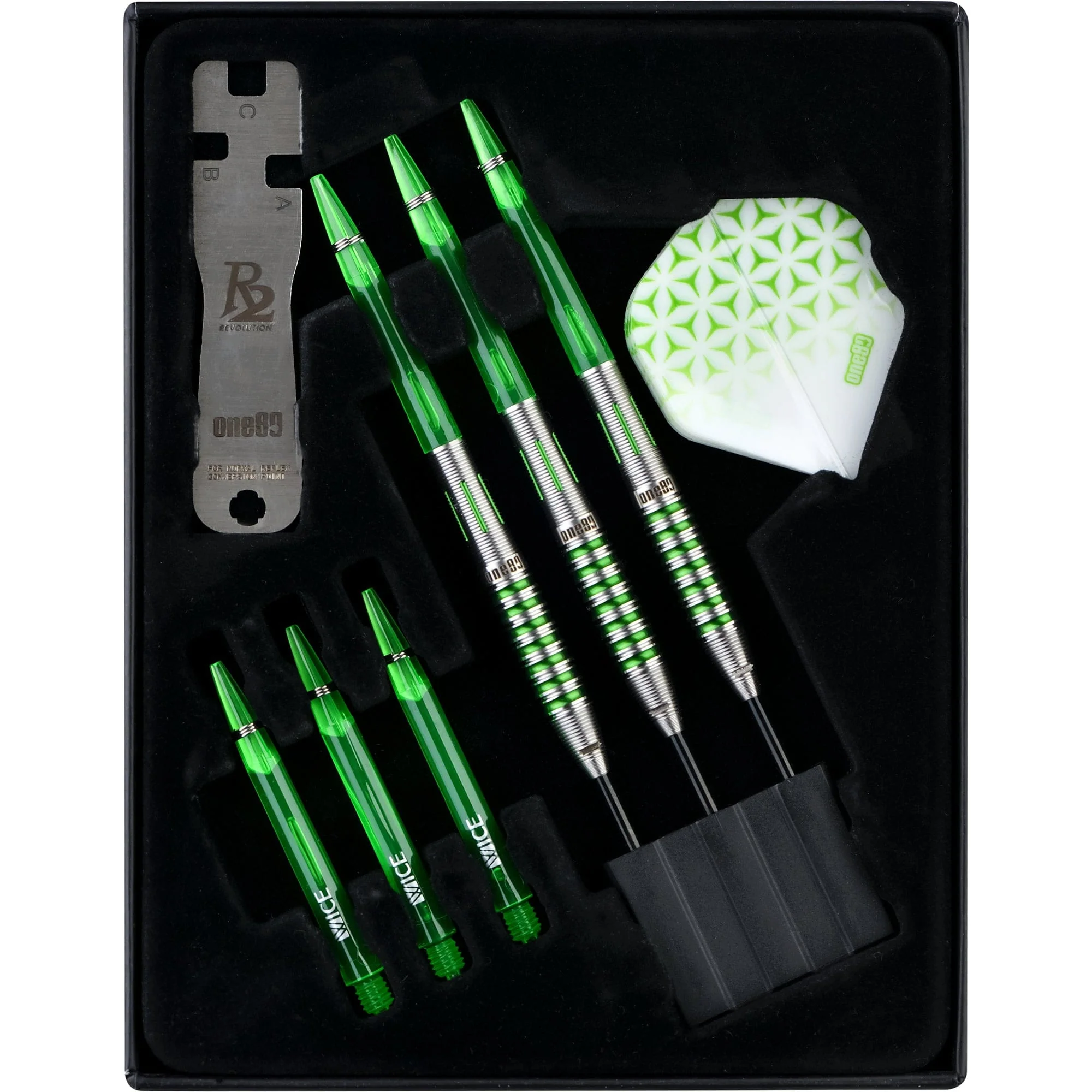 *One80 Lukas Wenig R2 Interchange Darts - Steel Tip - V2 - Green - Image 6