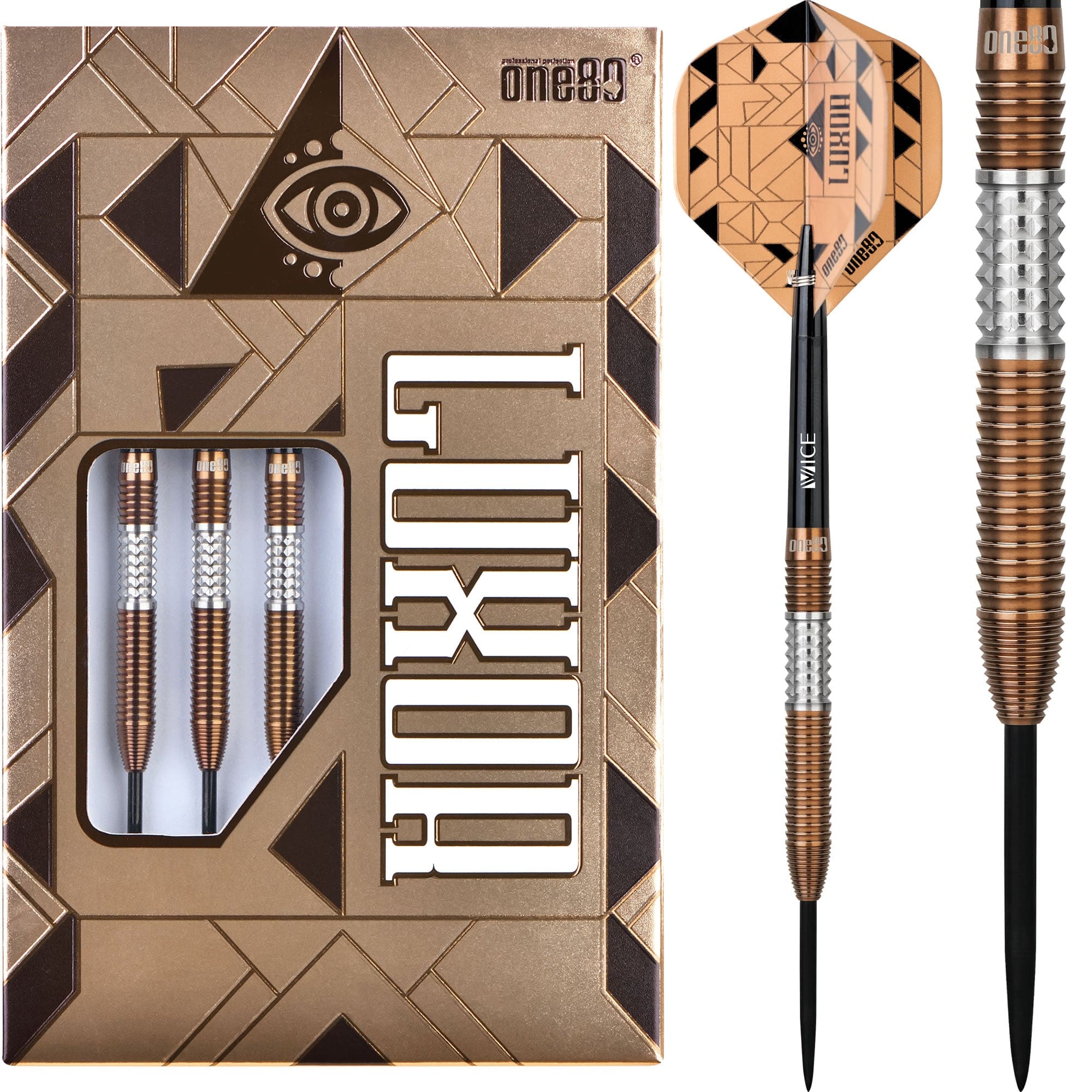 One80 Luxor Beta Darts - Steel Tip - Bronze