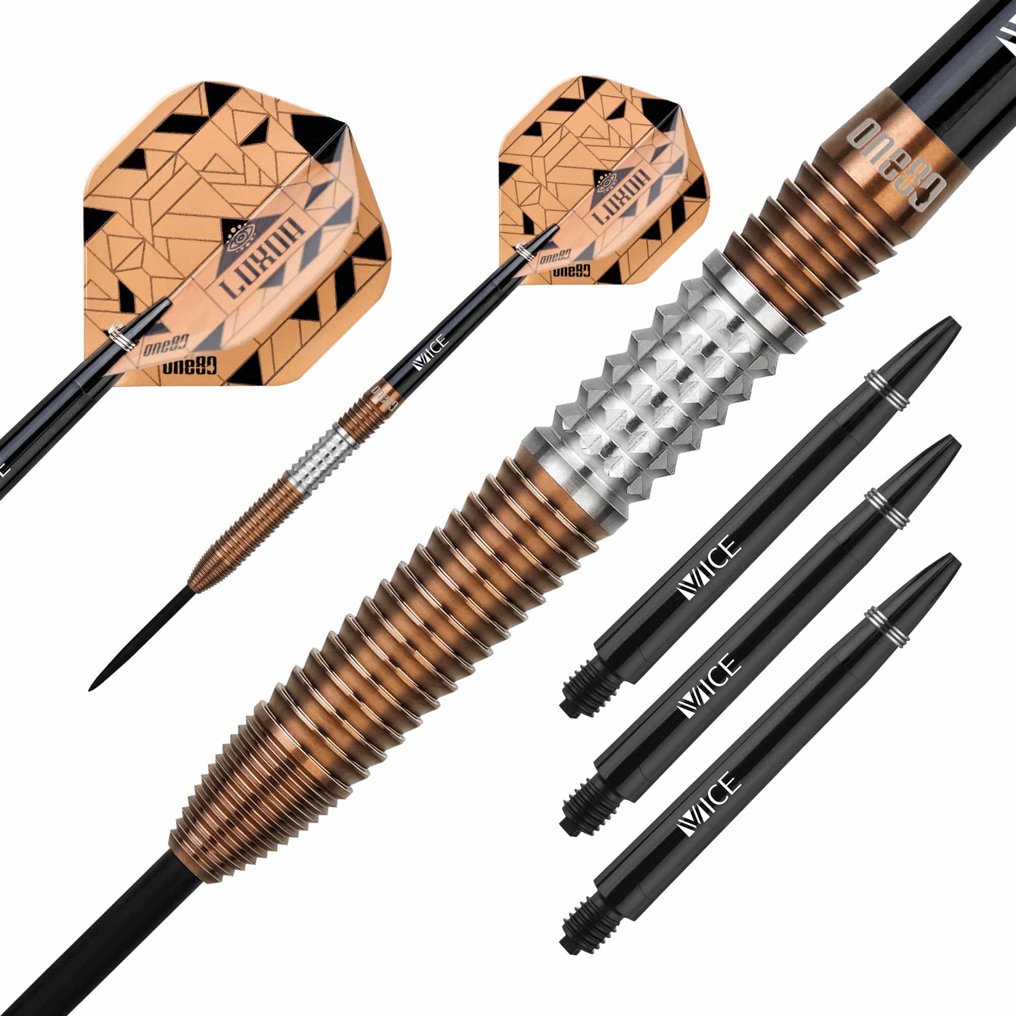 One80 Luxor Beta Darts - Steel Tip - Bronze - Image 3