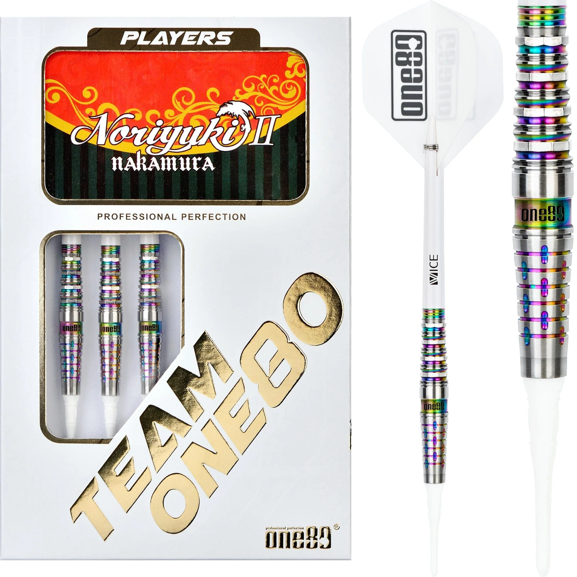 *One80 Noriyuki Nakamura Darts - Soft Tip - V2 - Chameleon