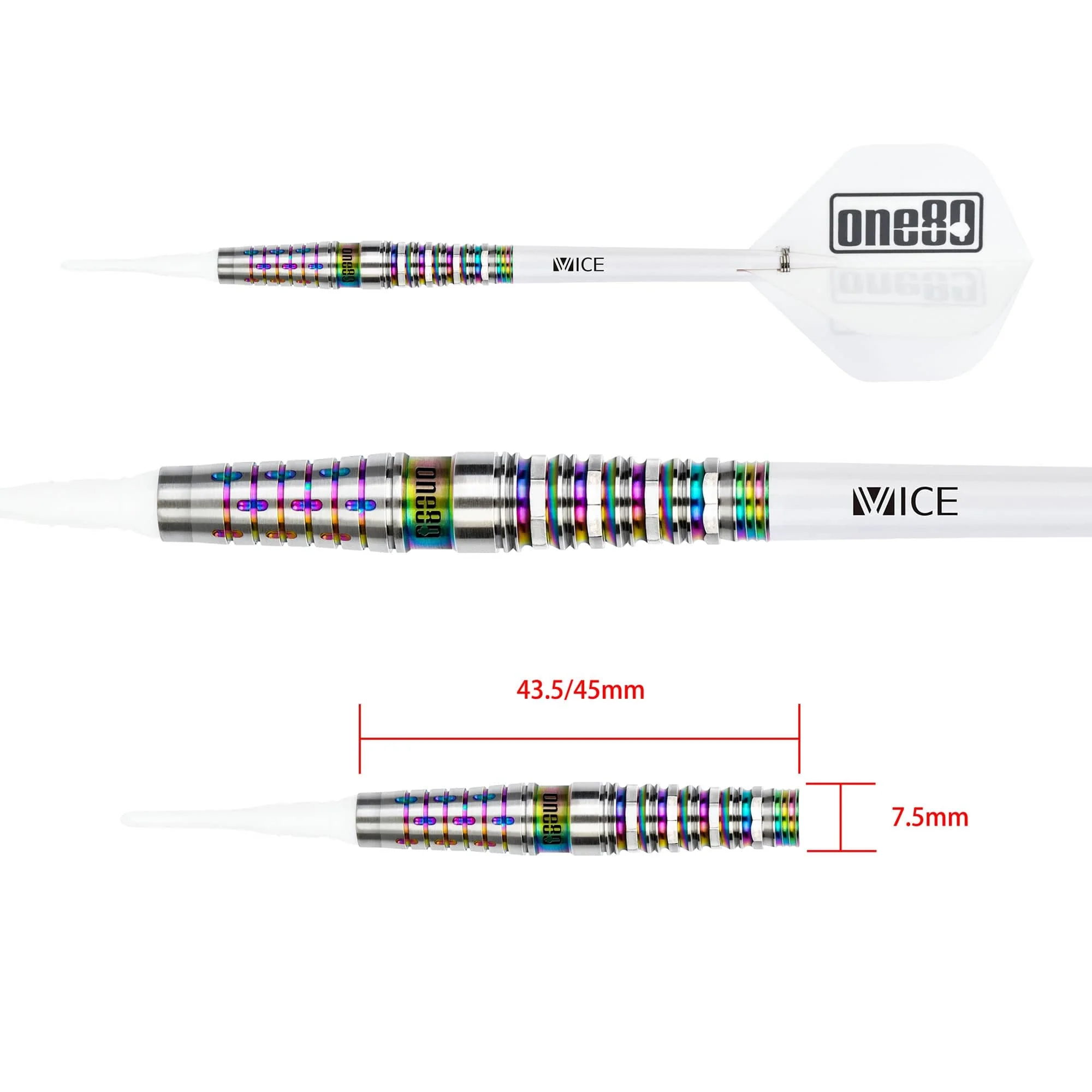 *One80 Noriyuki Nakamura Darts - Soft Tip - V2 - Chameleon - Image 3