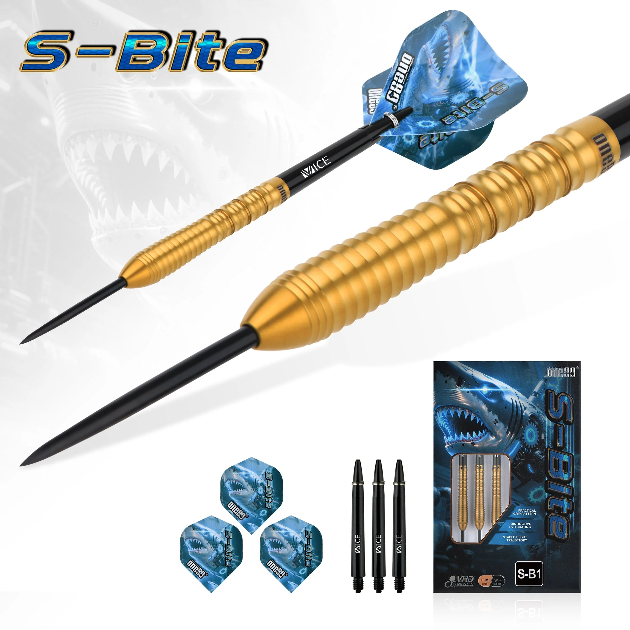 One80 S-Bite Darts - Steel Tip - 90% Tungsten - S-B1 - Image 3