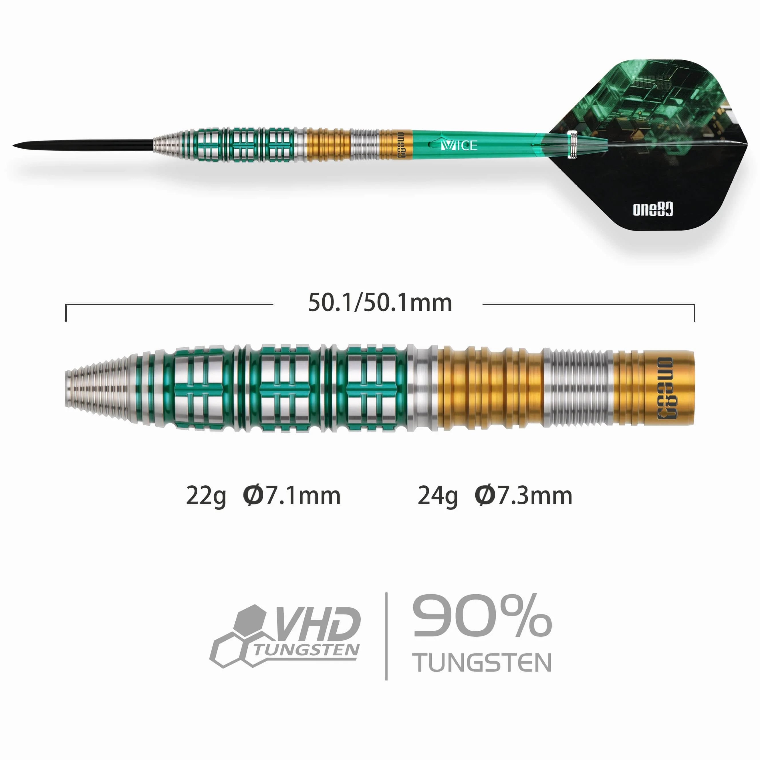One80 Signature Darts - Steel Tip - 90% Tungsten - Rene Eidams - V4 - Image 2