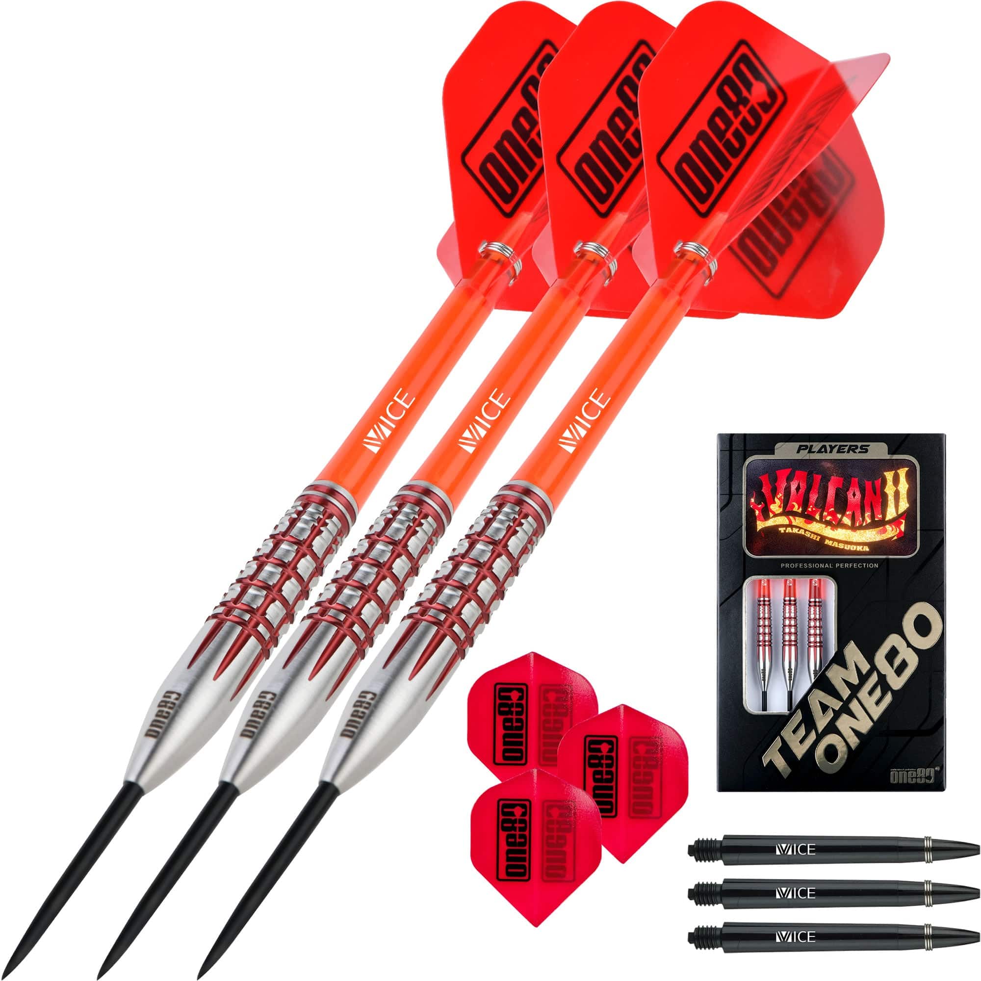 One80 Takashi Masuoka Darts - Steel Tip - V2 Signature - Volcan II - Image 5