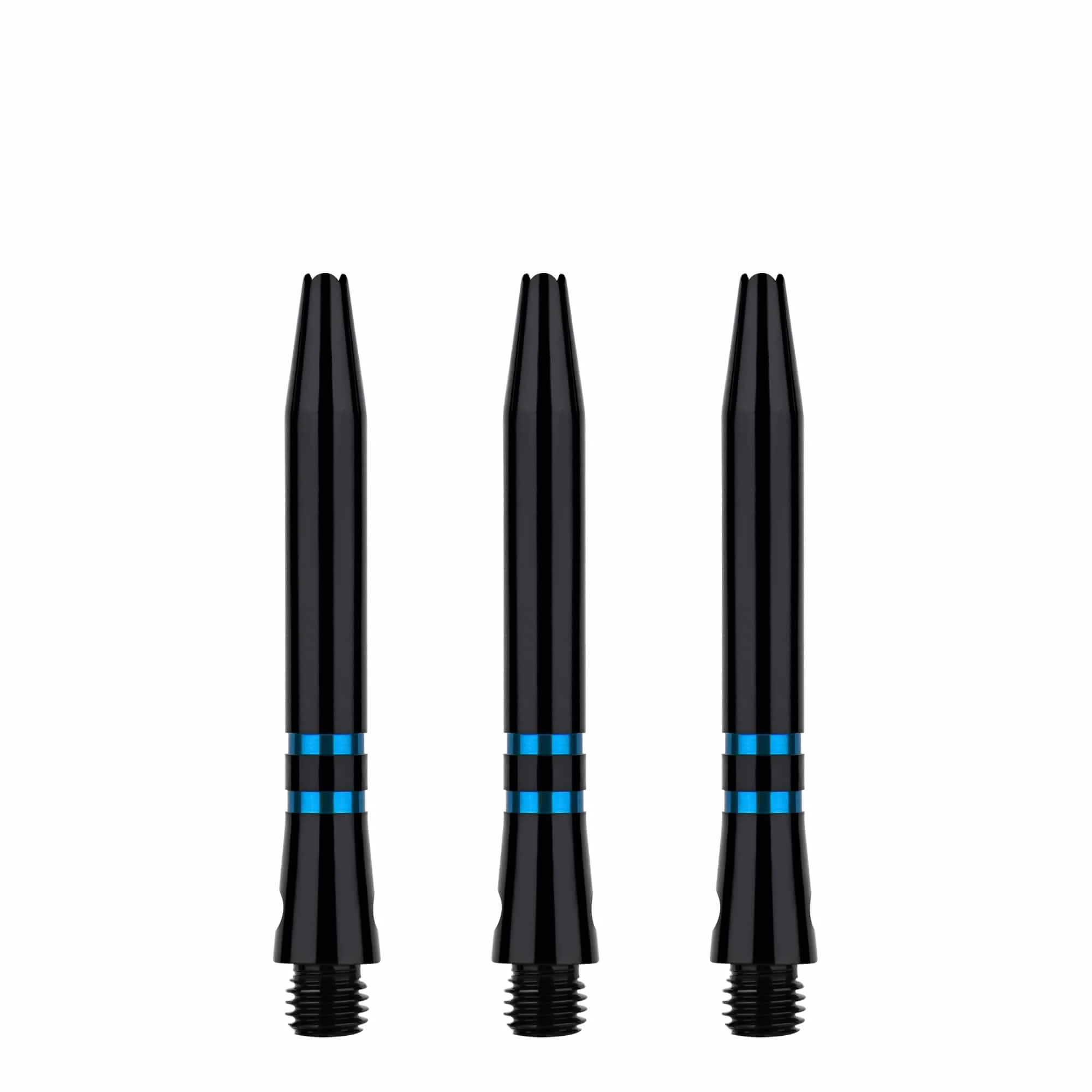 One80 TC Alu Dart Shafts - Regrooved Stems - Black & Blue - Image 4