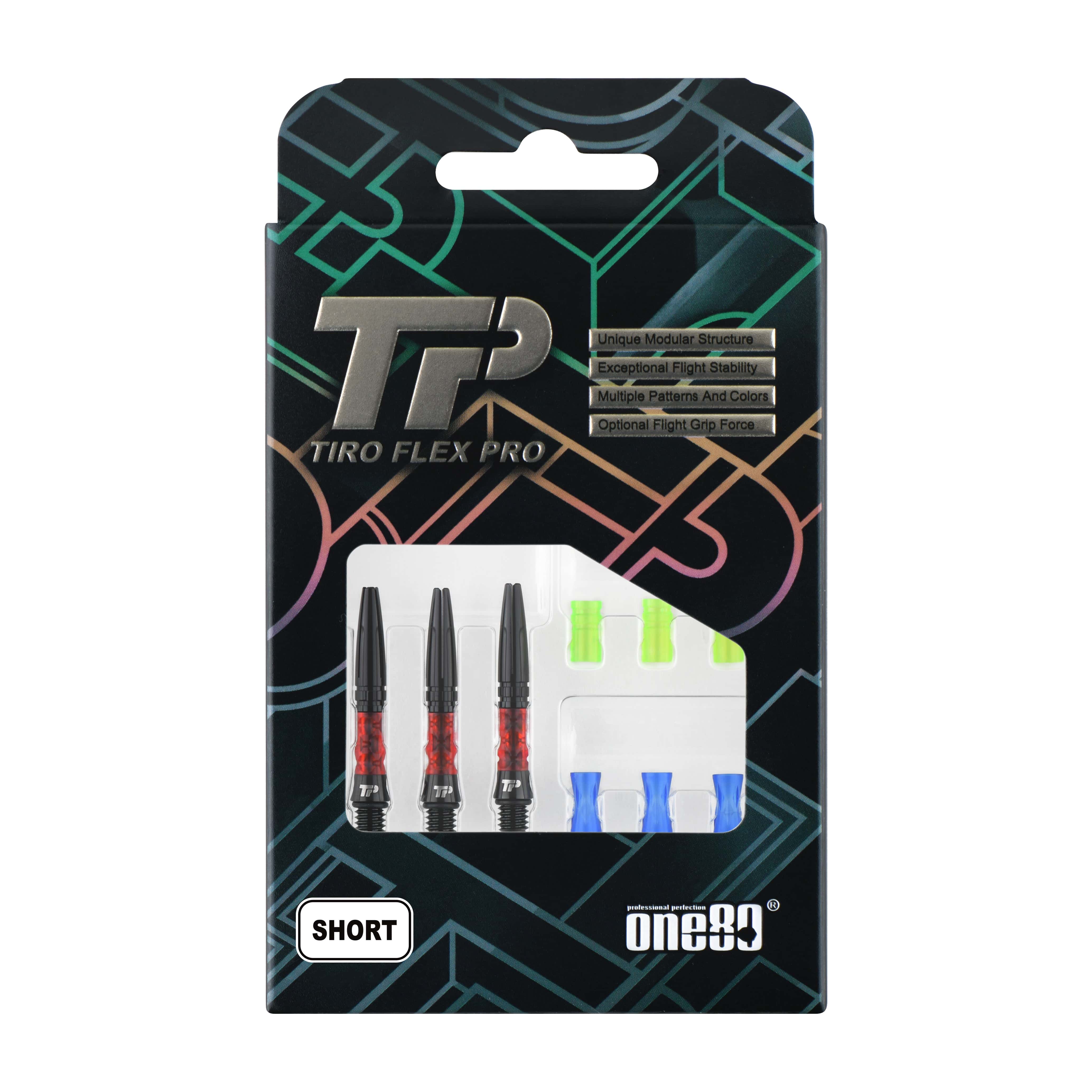One80 Tiro Flex Pro Dart Shafts - Combo Set
