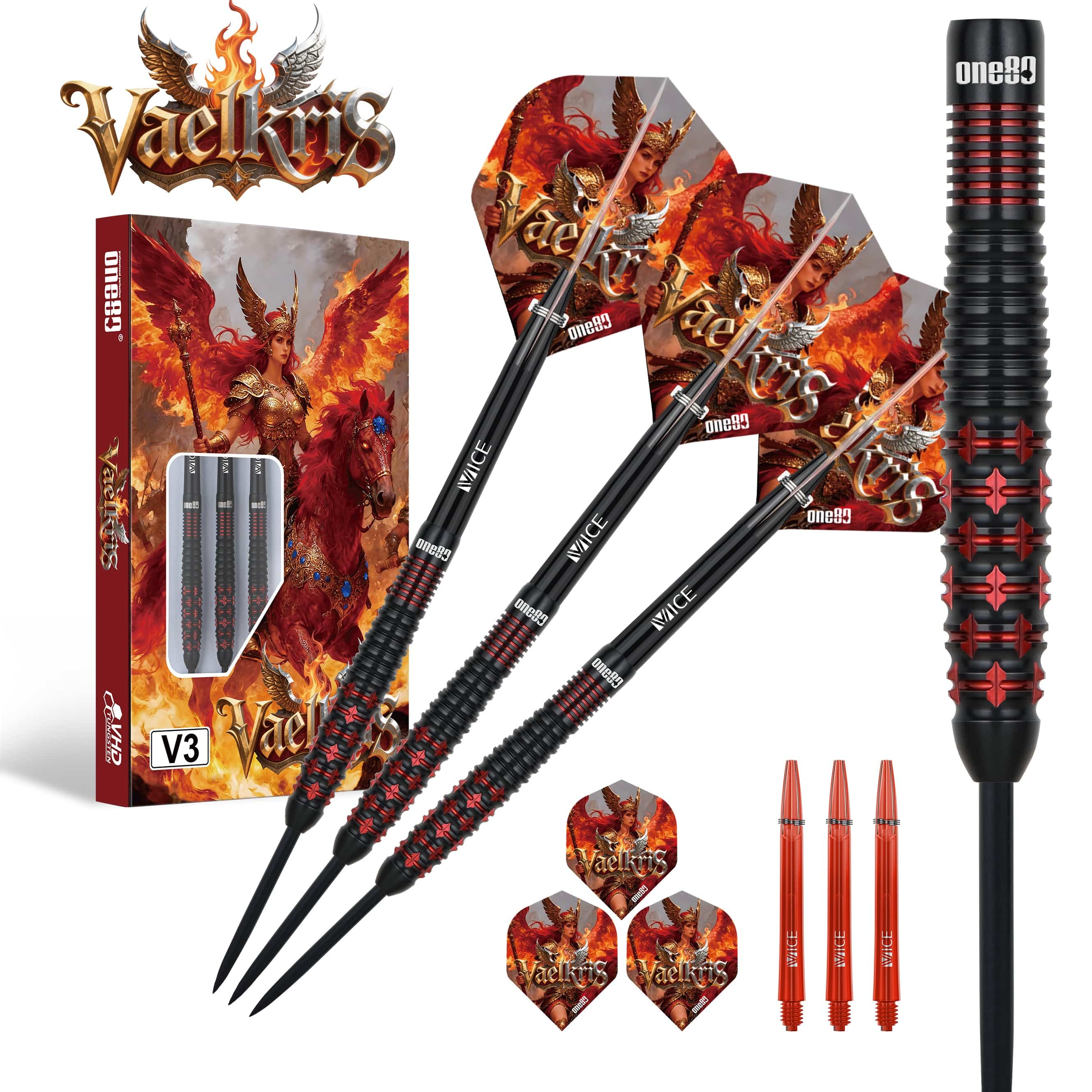 One80 Vaelkris Darts - Steel Tip - 90% Tungsten - V03 - Image 3
