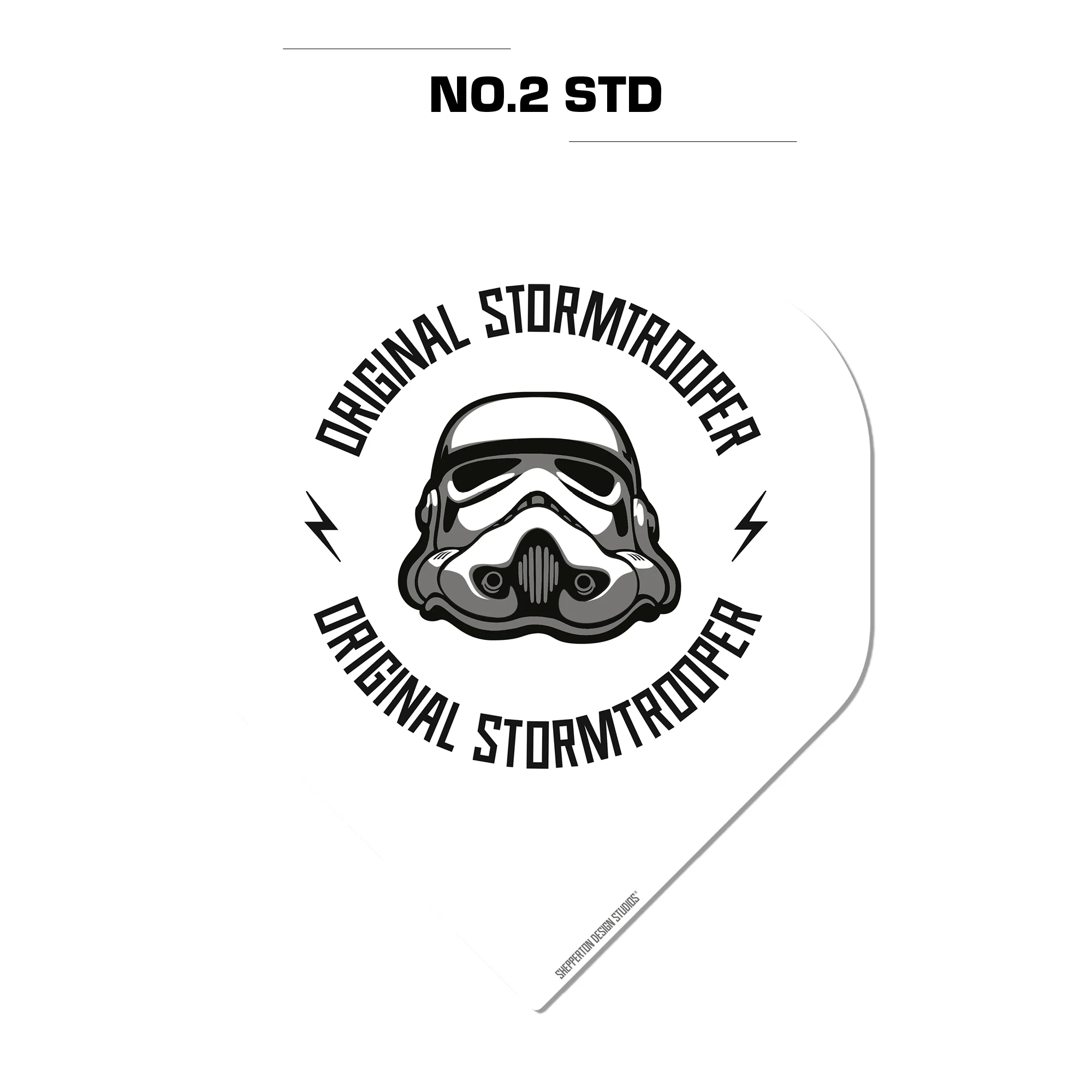 *Original StormTrooper Dart Flights - Official Licensed - No2 - Std - Storm Trooper - Logo on White - Image 3