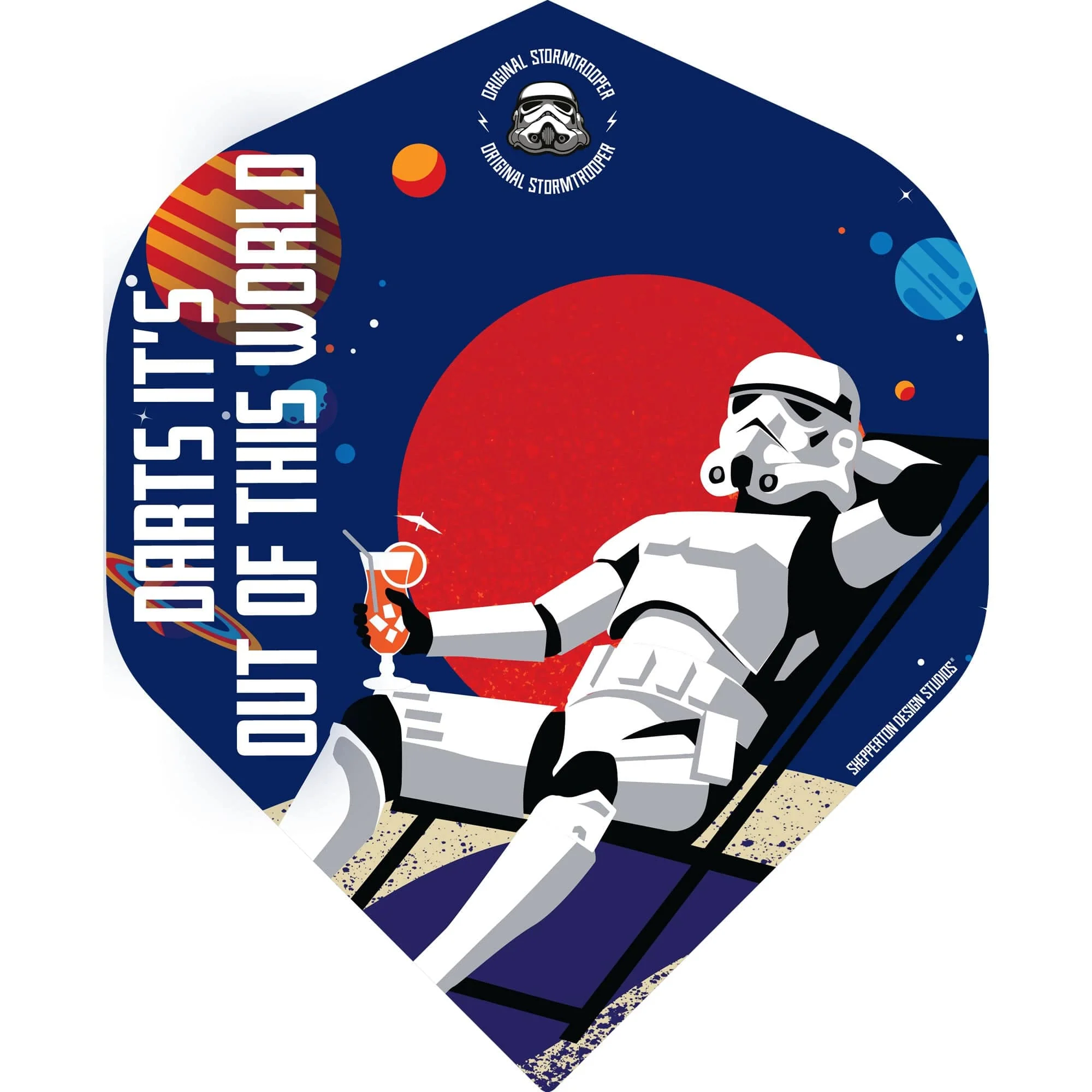 *Original StormTrooper Dart Flights - Official Licensed - No2 - Std - Storm Trooper - Out of This World