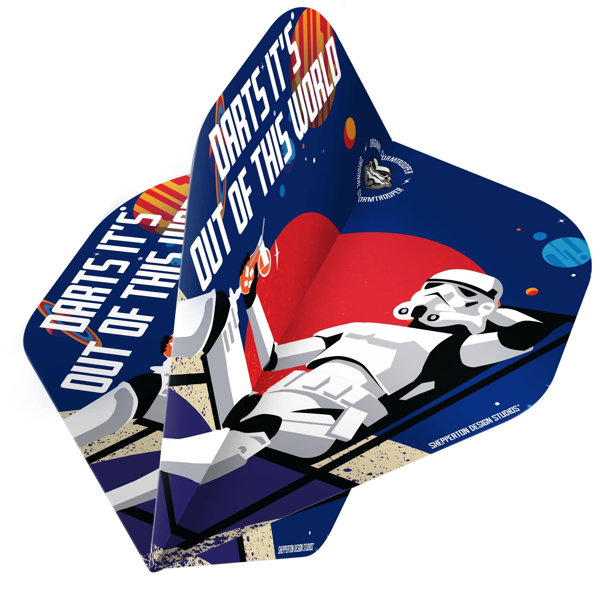 *Original StormTrooper Dart Flights - Official Licensed - No2 - Std - Storm Trooper - Out of This World - Image 2