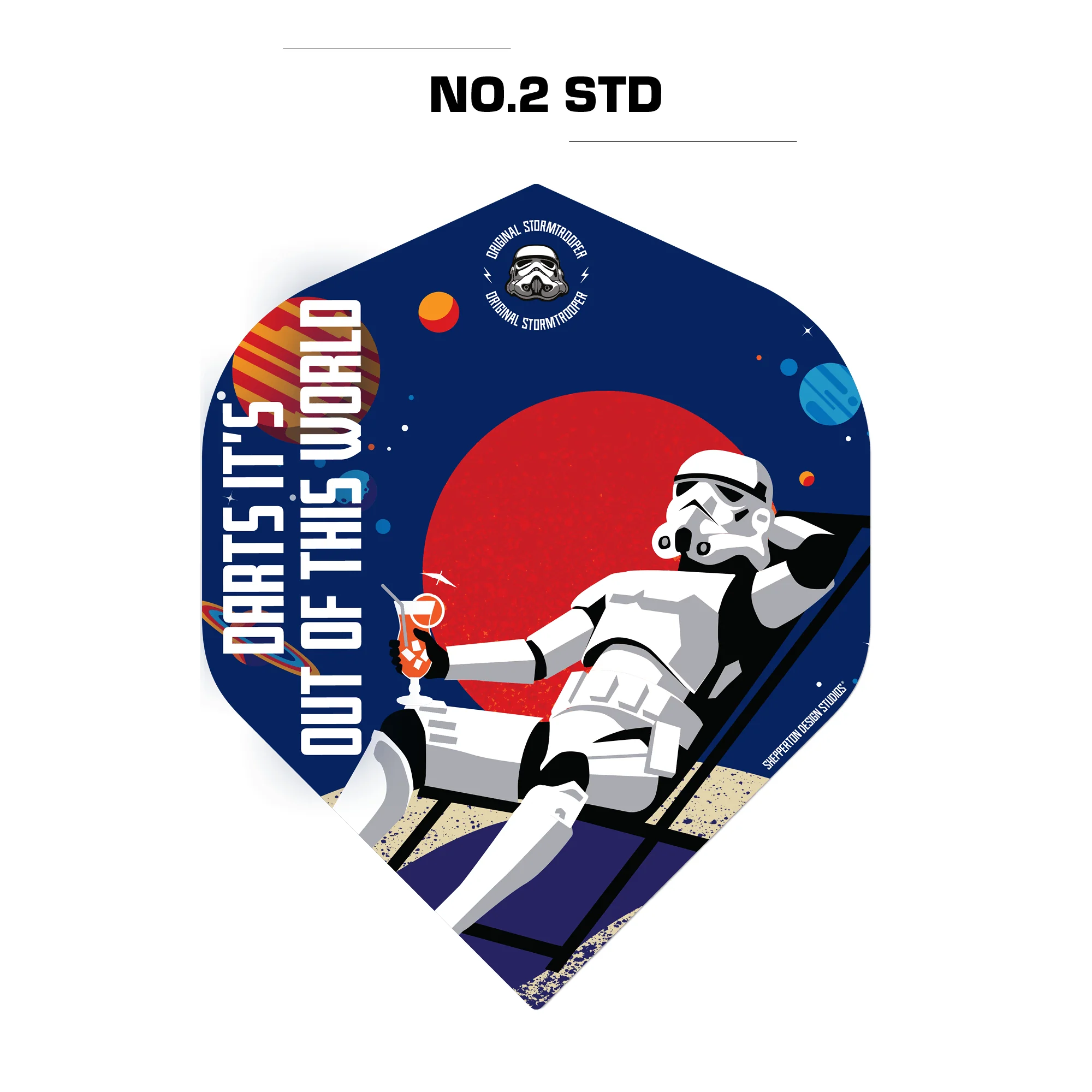 *Original StormTrooper Dart Flights - Official Licensed - No2 - Std - Storm Trooper - Out of This World - Image 3