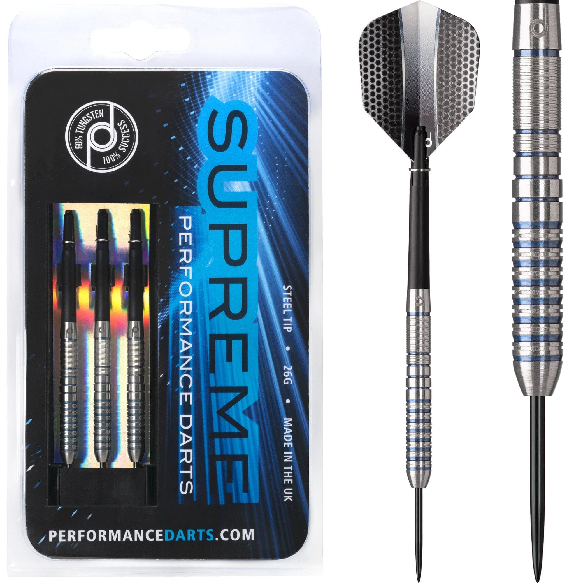 Performance Darts - Supreme - Steel Tip - Blue - 24g
