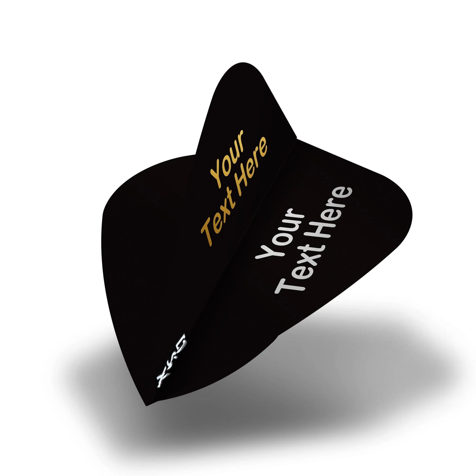 Personalised Flights - Extra Strong - Hot Foil - 5 Sets - Kite - Black - Image 2