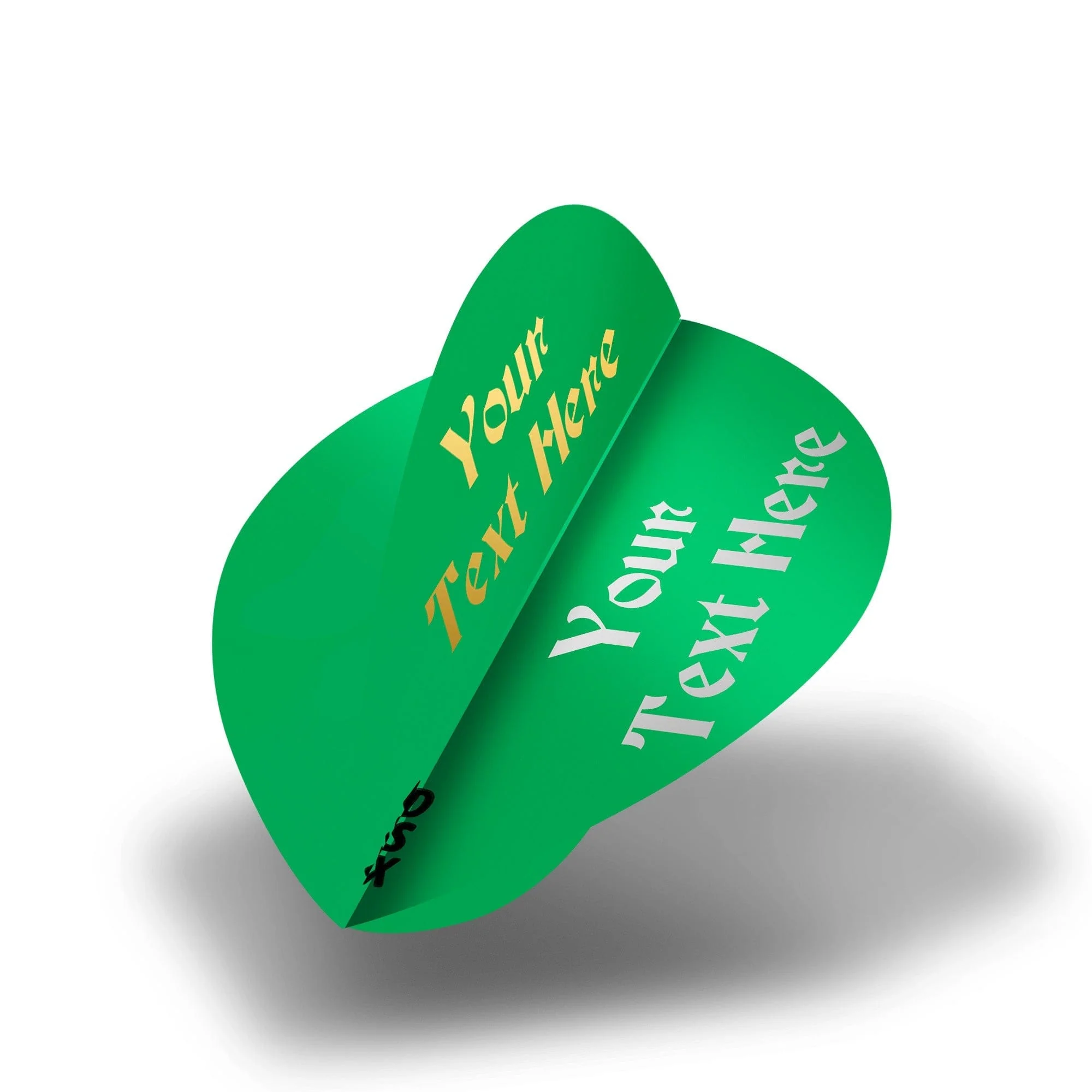 Personalised Flights - Extra Strong - Hot Foil - 5 Sets - Pear - Green - Image 2
