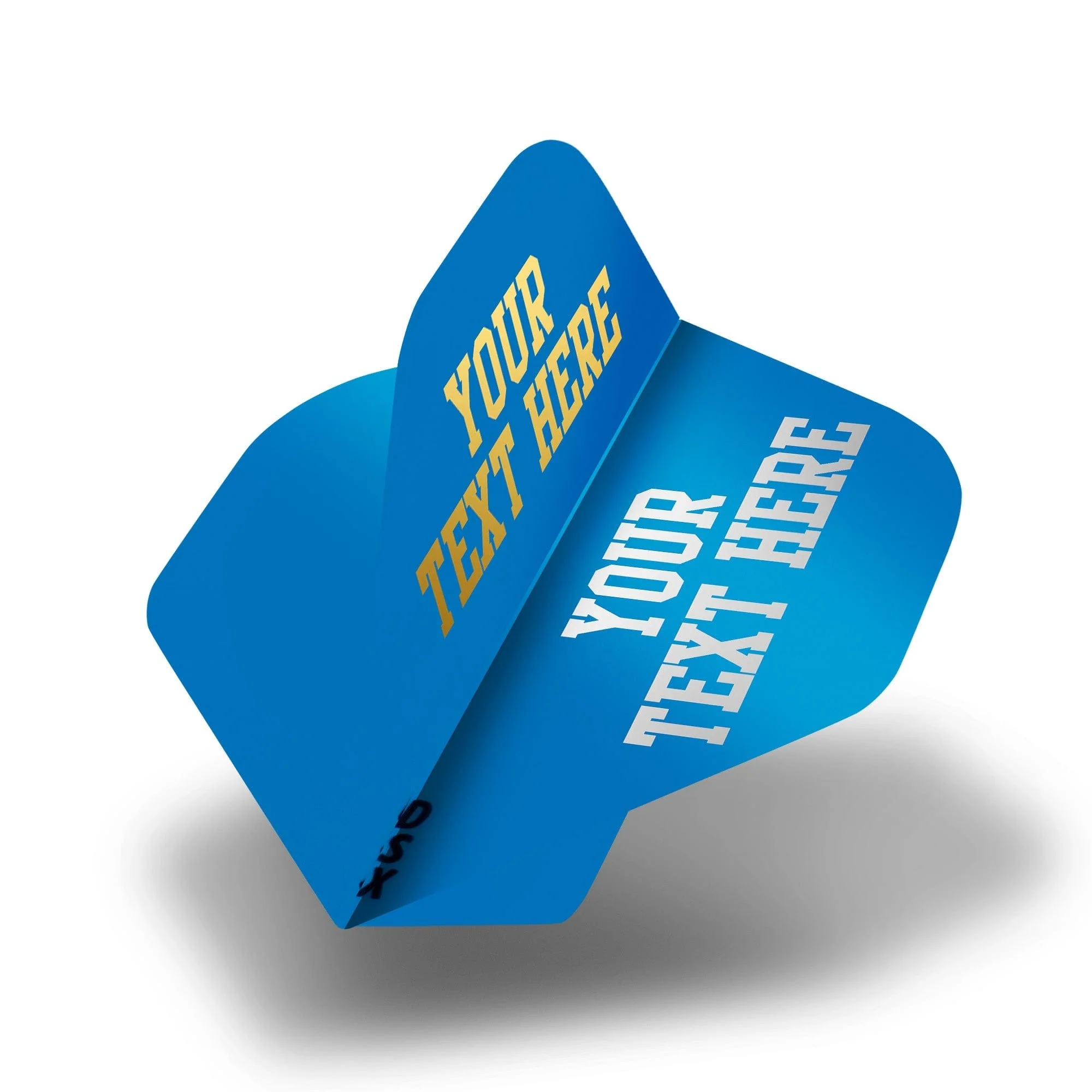 Personalised Flights - Extra Strong - Hot Foil - 5 Sets - Std - Blue - Image 2